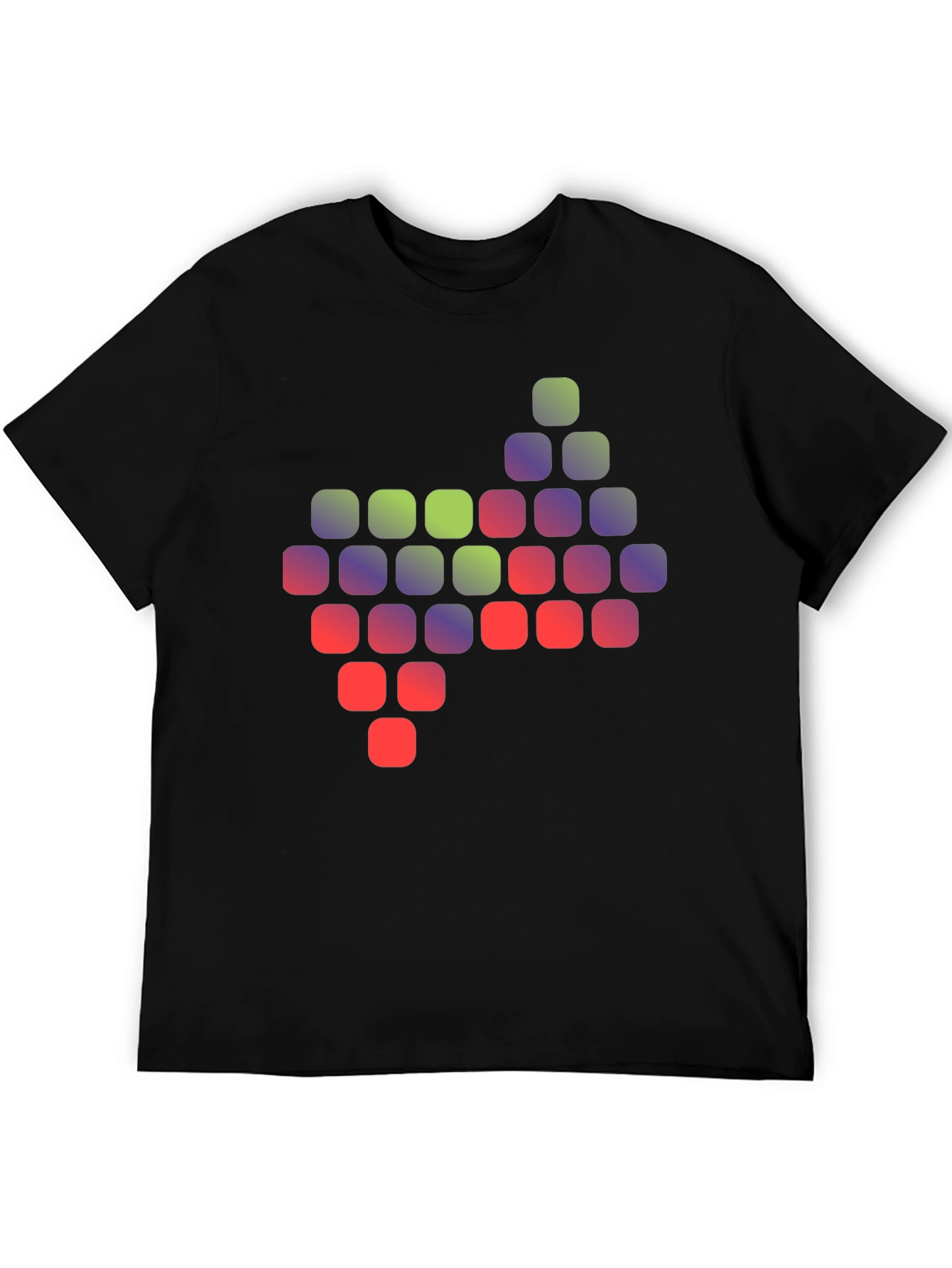 Pixelated Gradient Graphic T-Shirt