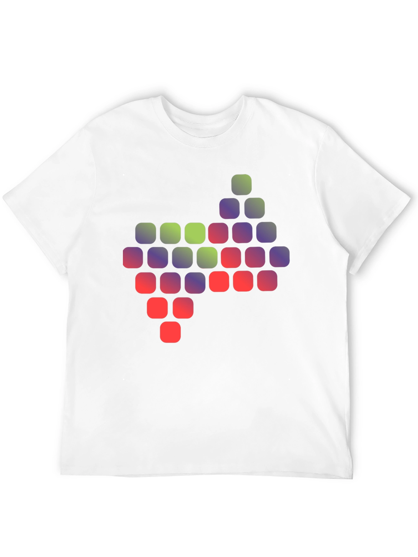 Pixelated Gradient Graphic T-Shirt