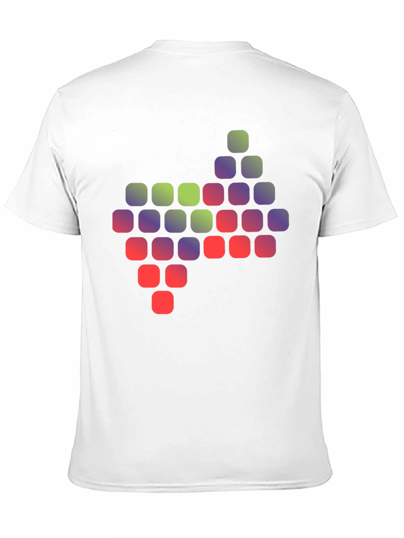 Pixelated Gradient Graphic T-Shirt