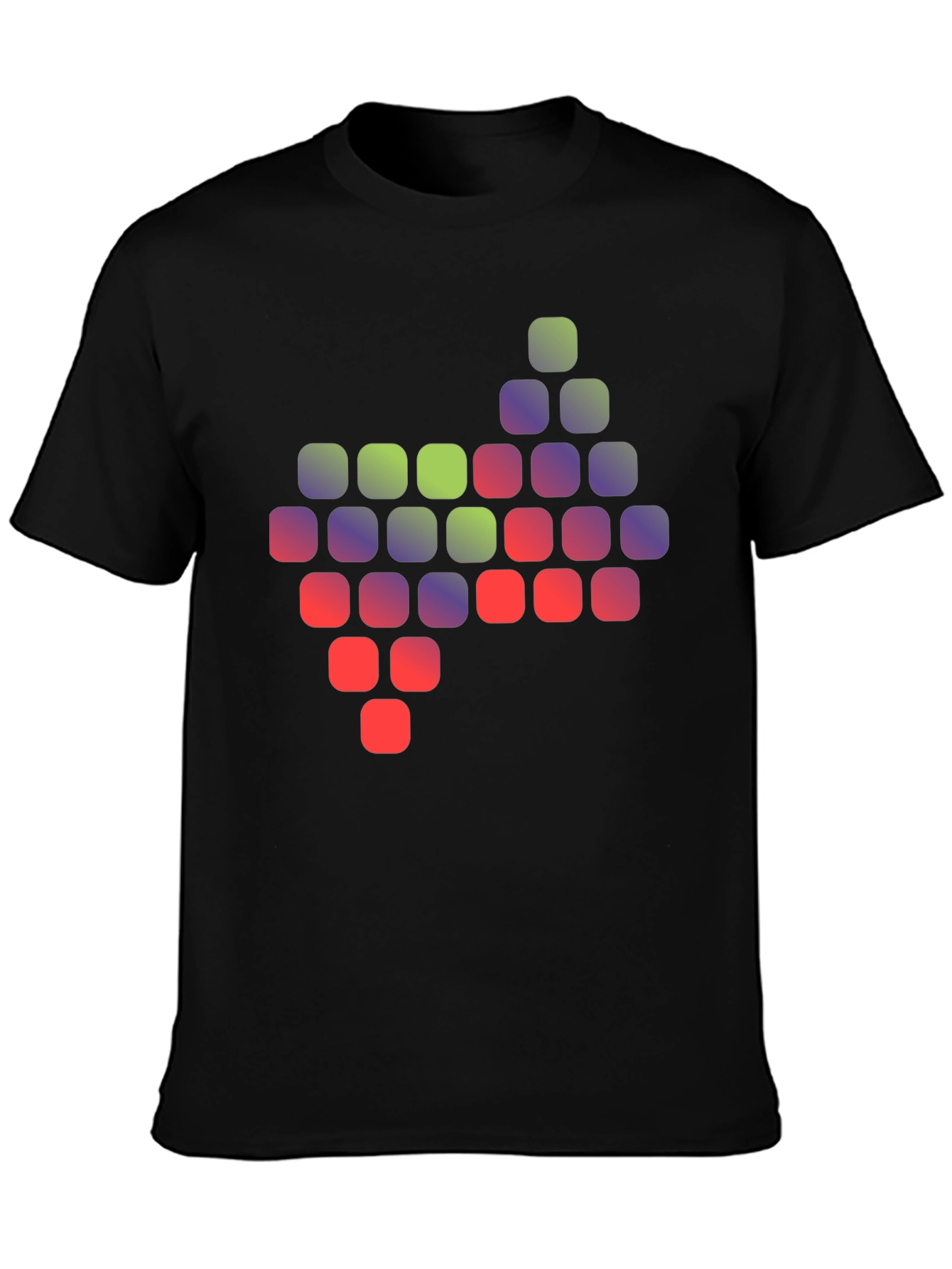 Pixelated Gradient Graphic T-Shirt