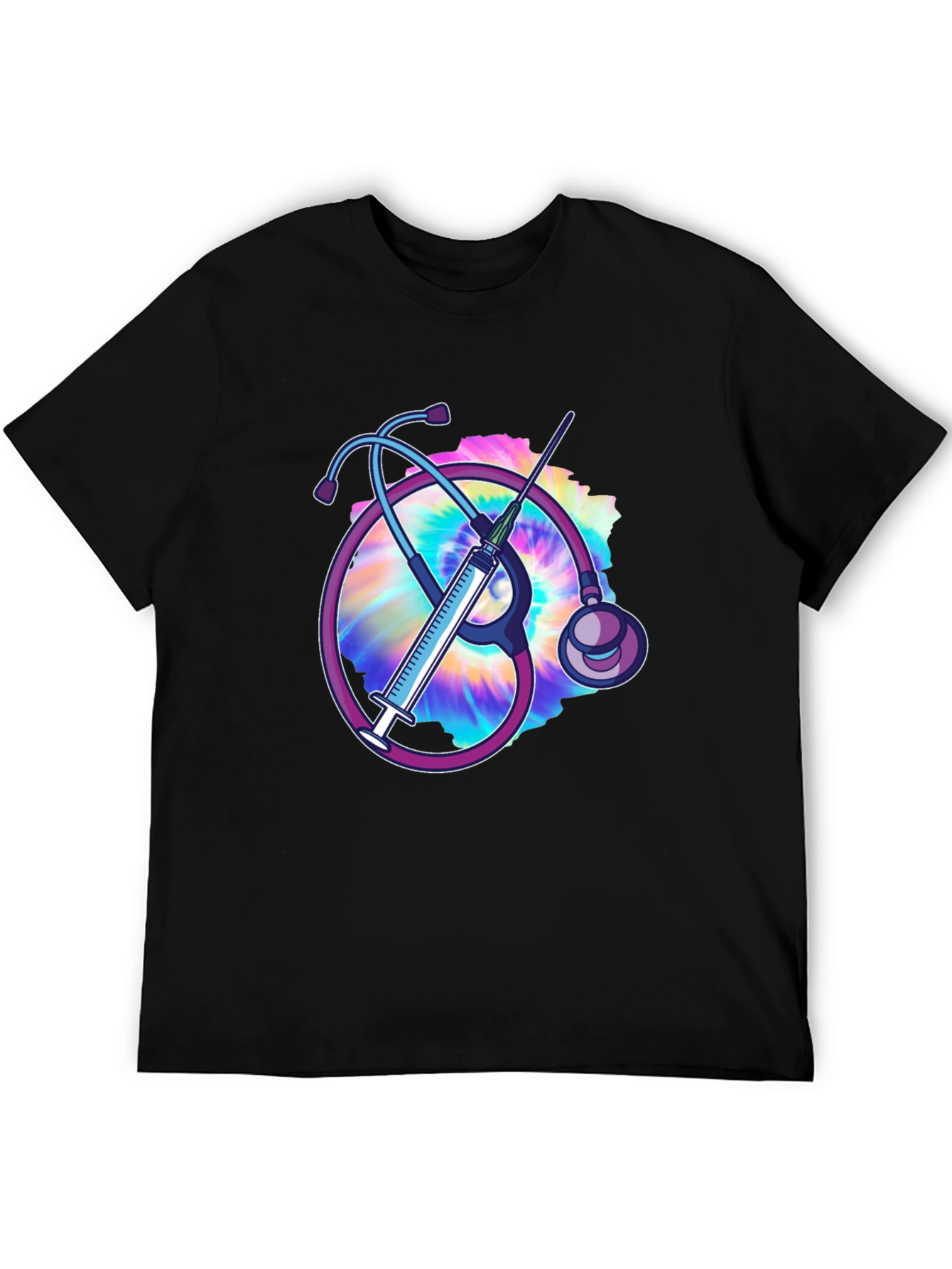 Nurse Stethoscope & Syringe T-Shirt