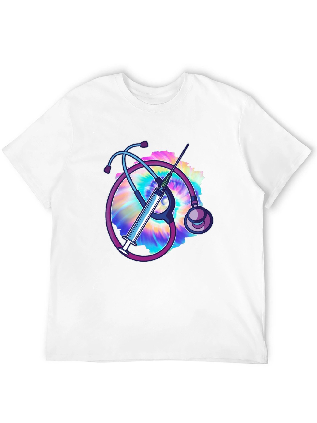 Nurse Stethoscope & Syringe T-Shirt