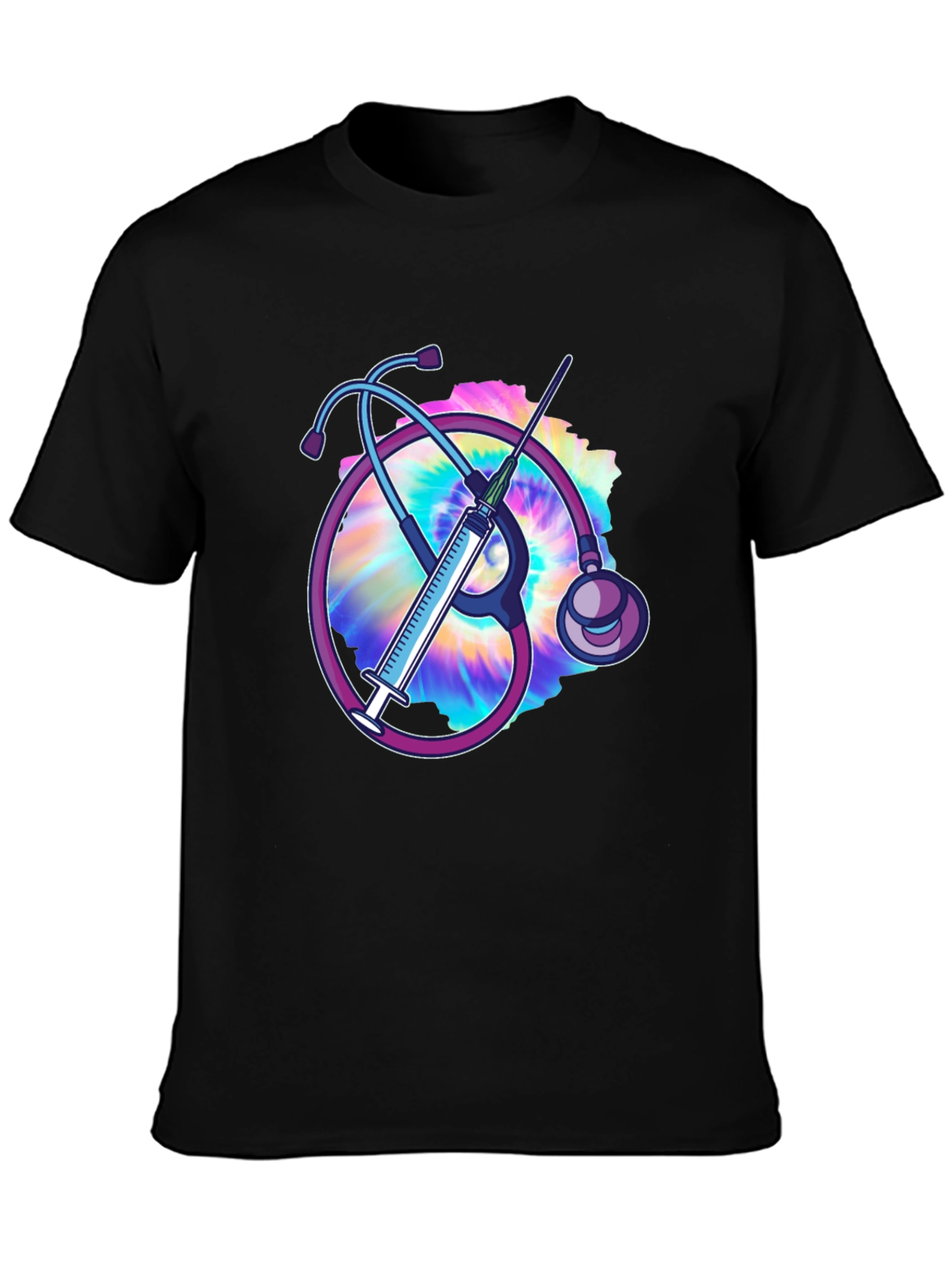 Nurse Stethoscope & Syringe T-Shirt