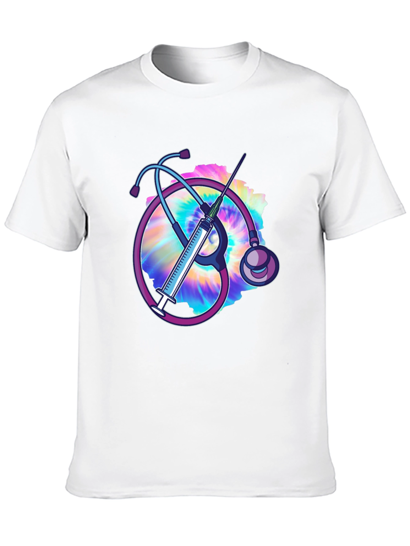 Nurse Stethoscope & Syringe T-Shirt