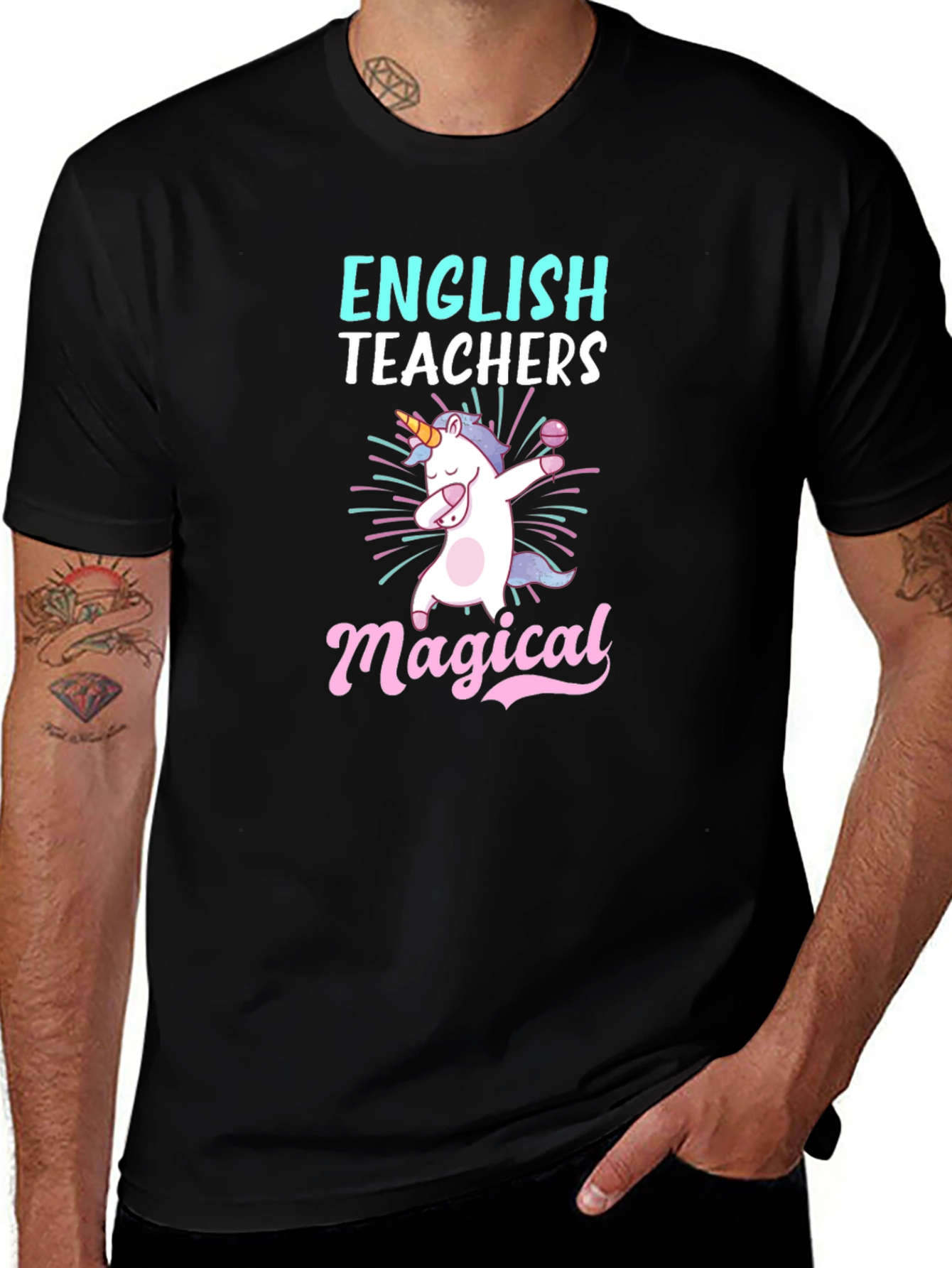 English Teachers Magical Unicorn T-Shirt