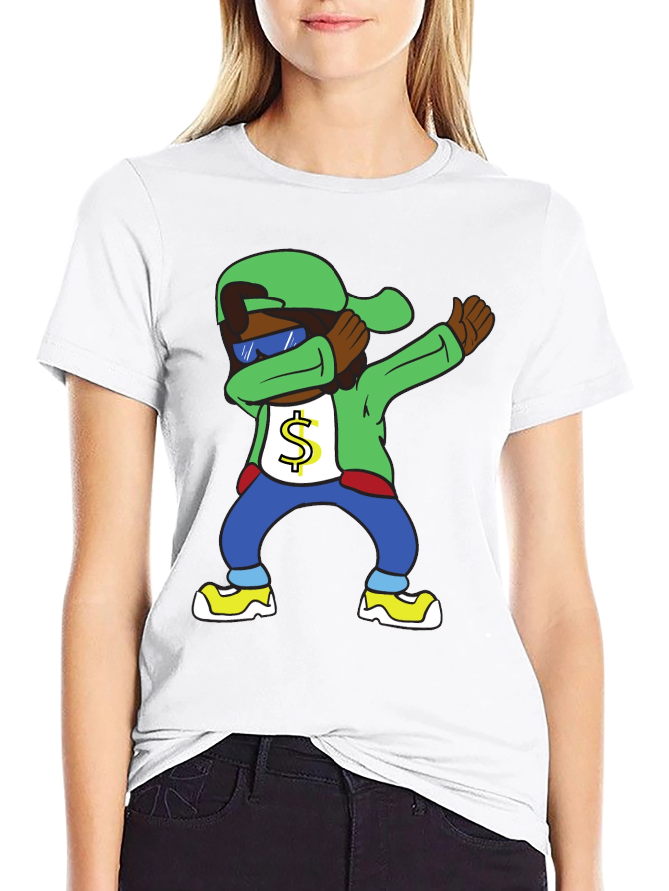 Dabbing Cartoon Character T-Shirt