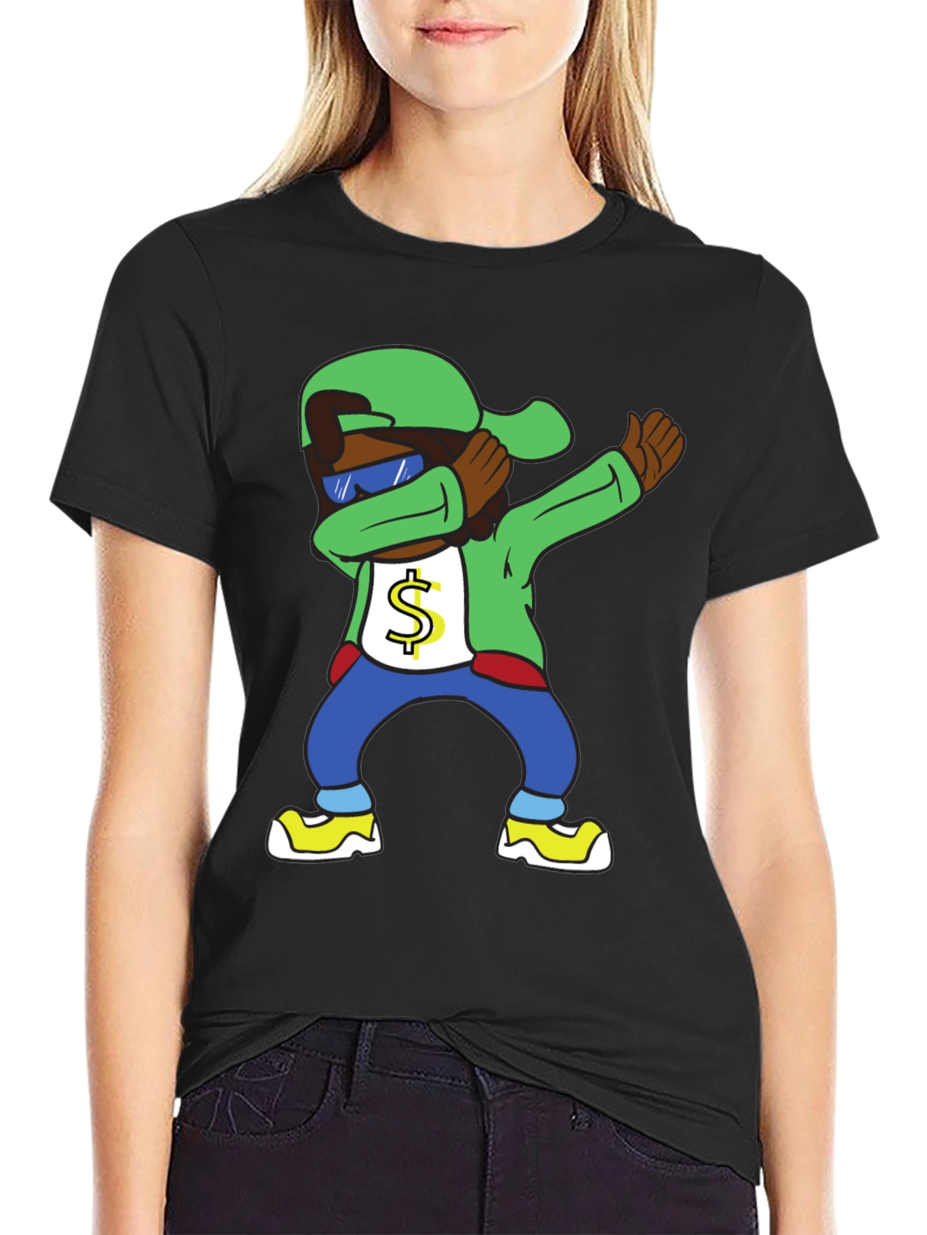 Dabbing Cartoon Character T-Shirt