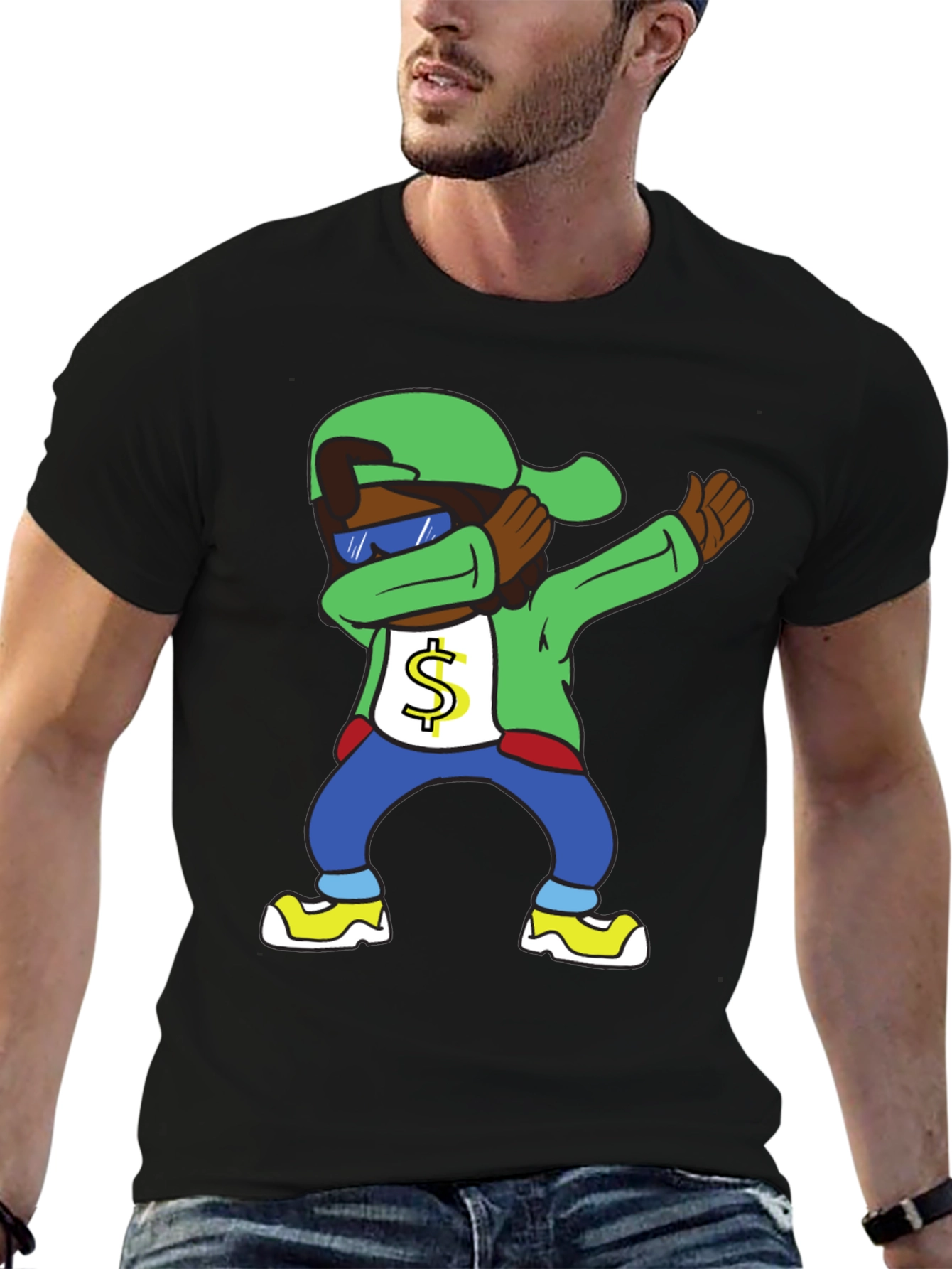 Dabbing Cartoon Character T-Shirt