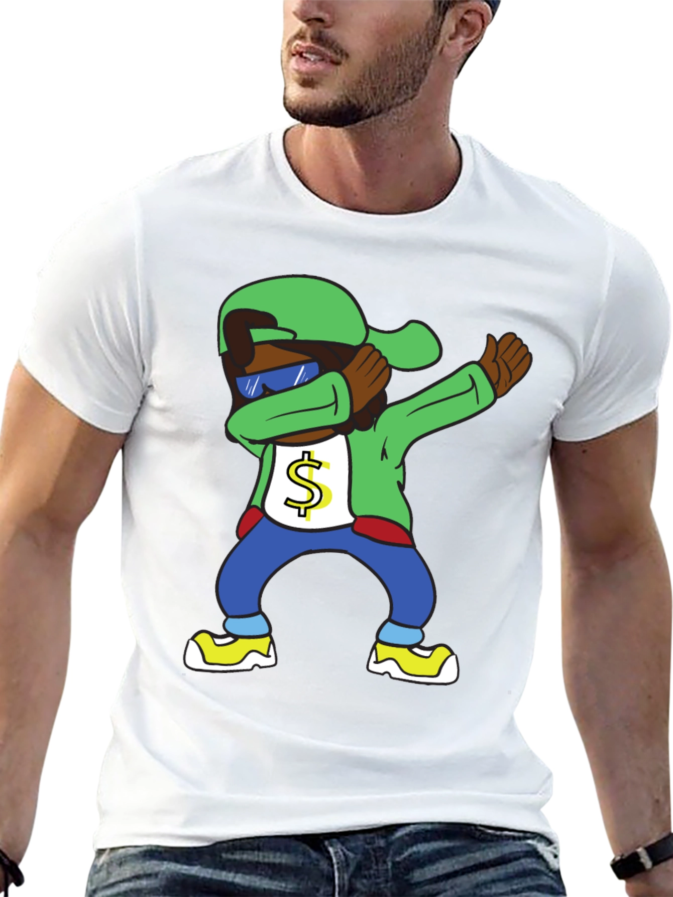Dabbing Cartoon Character T-Shirt