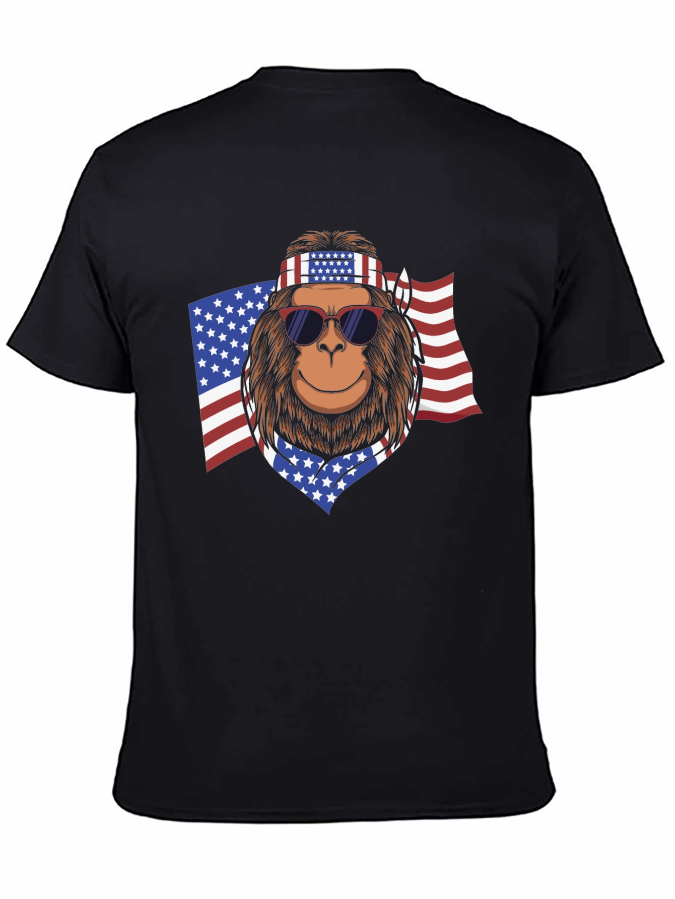 American Bigfoot Patriotic T-Shirt