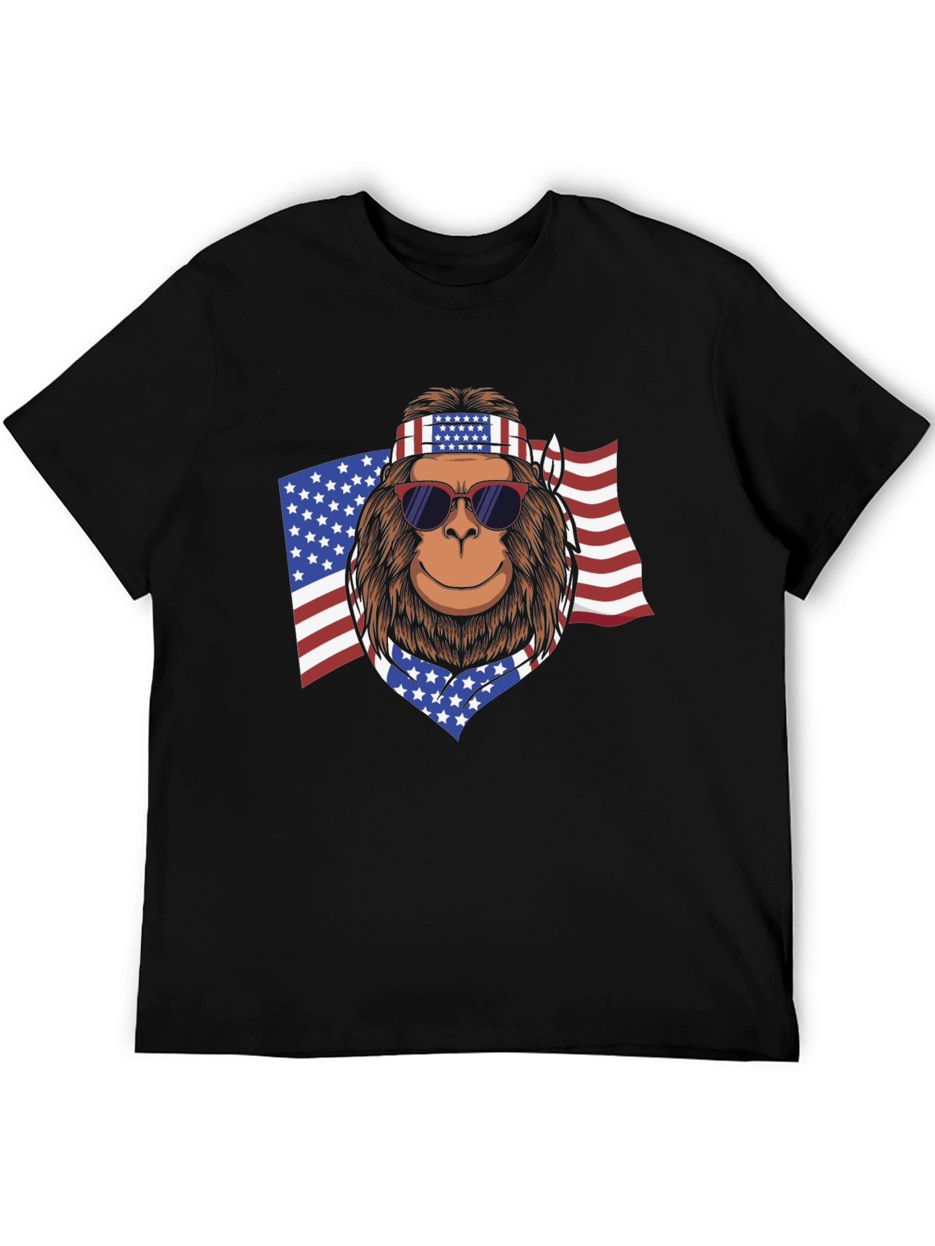 American Bigfoot Patriotic T-Shirt