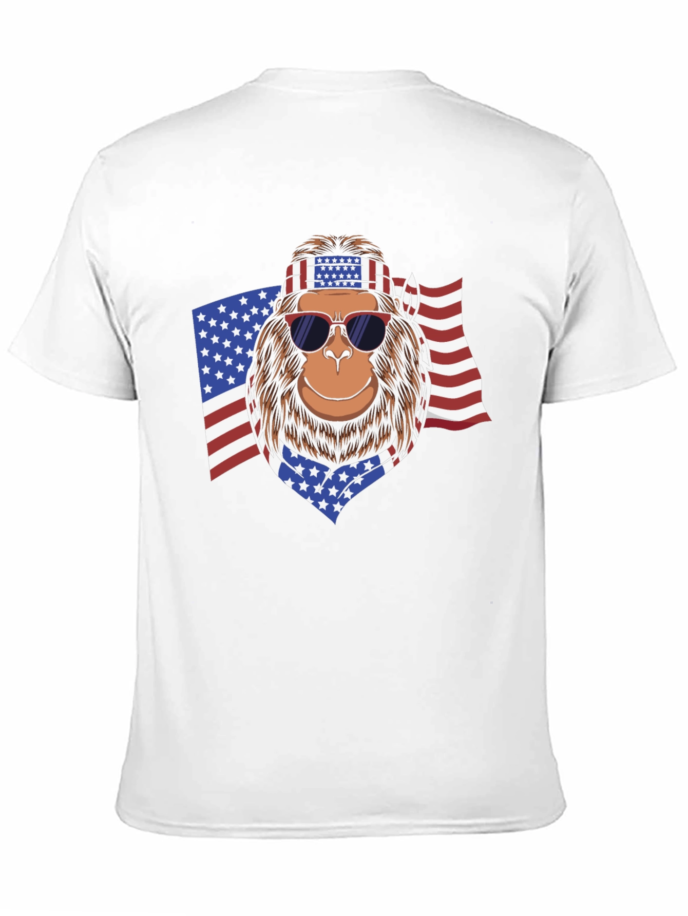 American Bigfoot Patriotic T-Shirt