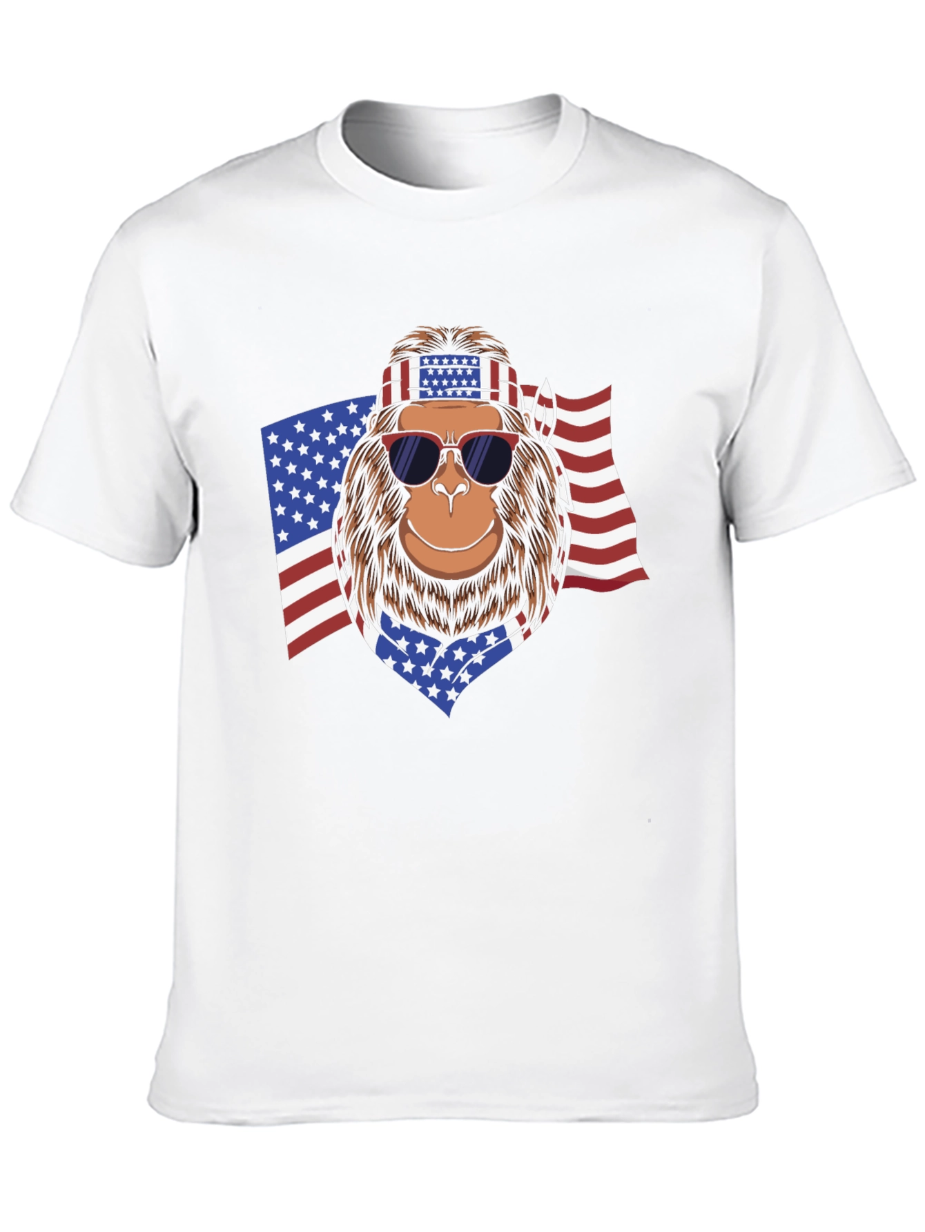 American Bigfoot Patriotic T-Shirt