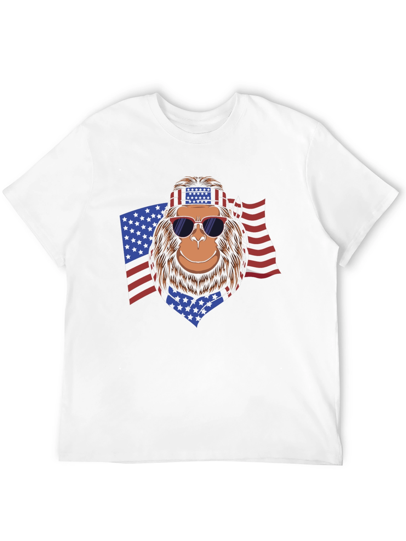 American Bigfoot Patriotic T-Shirt