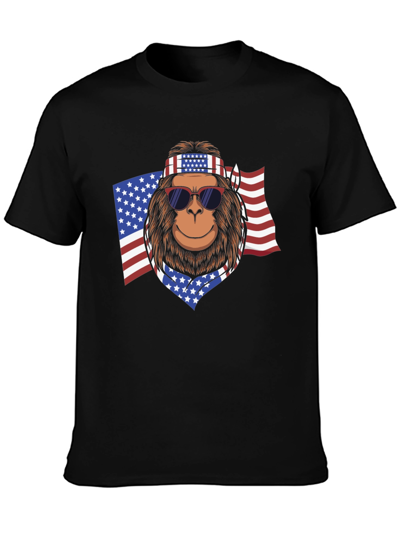 American Bigfoot Patriotic T-Shirt