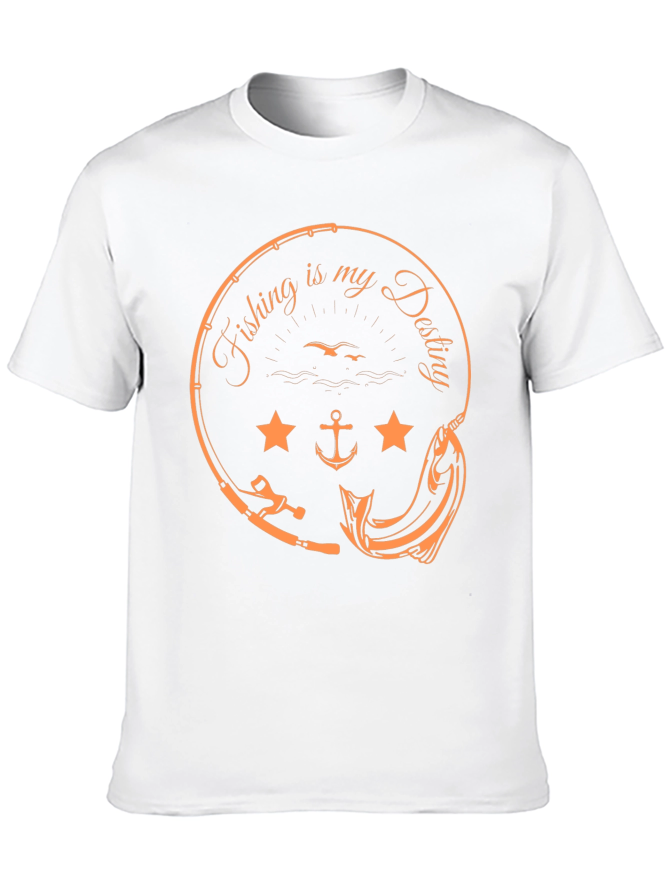 Fishing Is My Destiny Black Graphic Tee