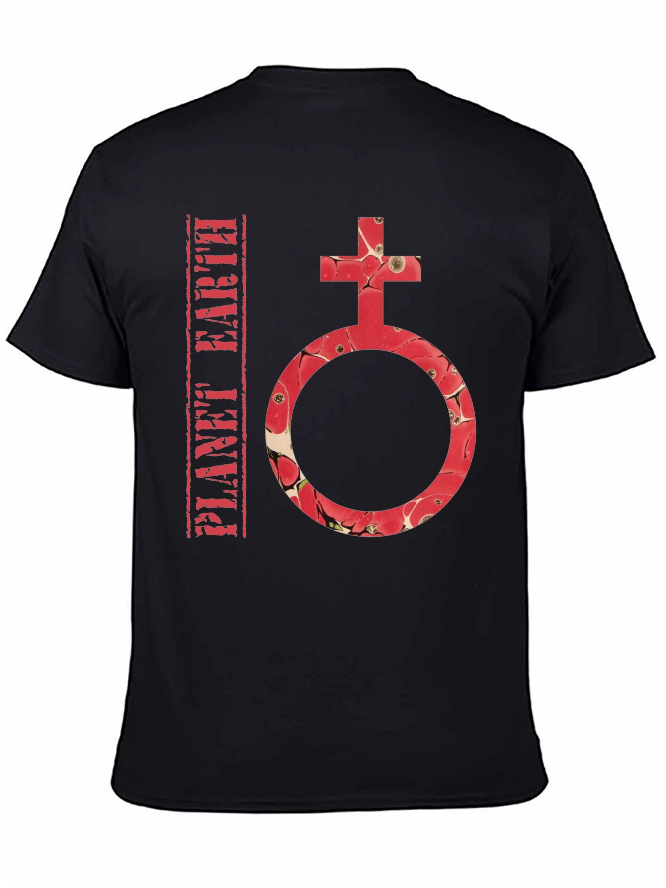 Planet Earth Symbol T-Shirt - Stylish Graphic Tee