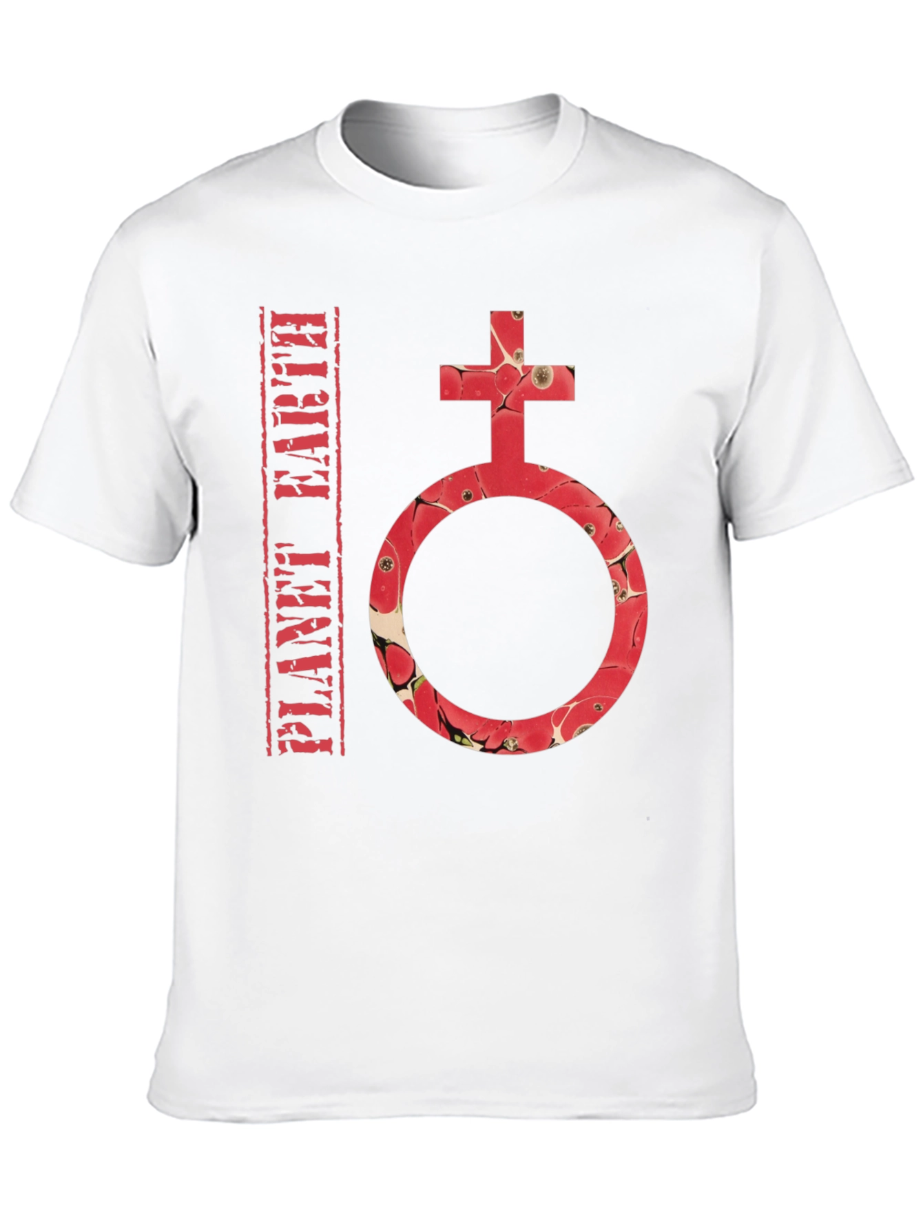 Planet Earth Symbol T-Shirt - Stylish Graphic Tee