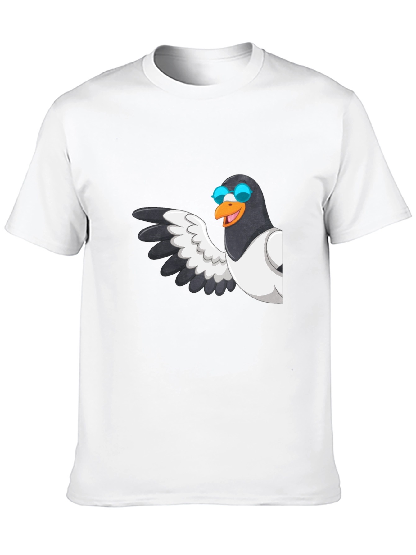 Cool Pigeon T-Shirt - Black Graphic Tee