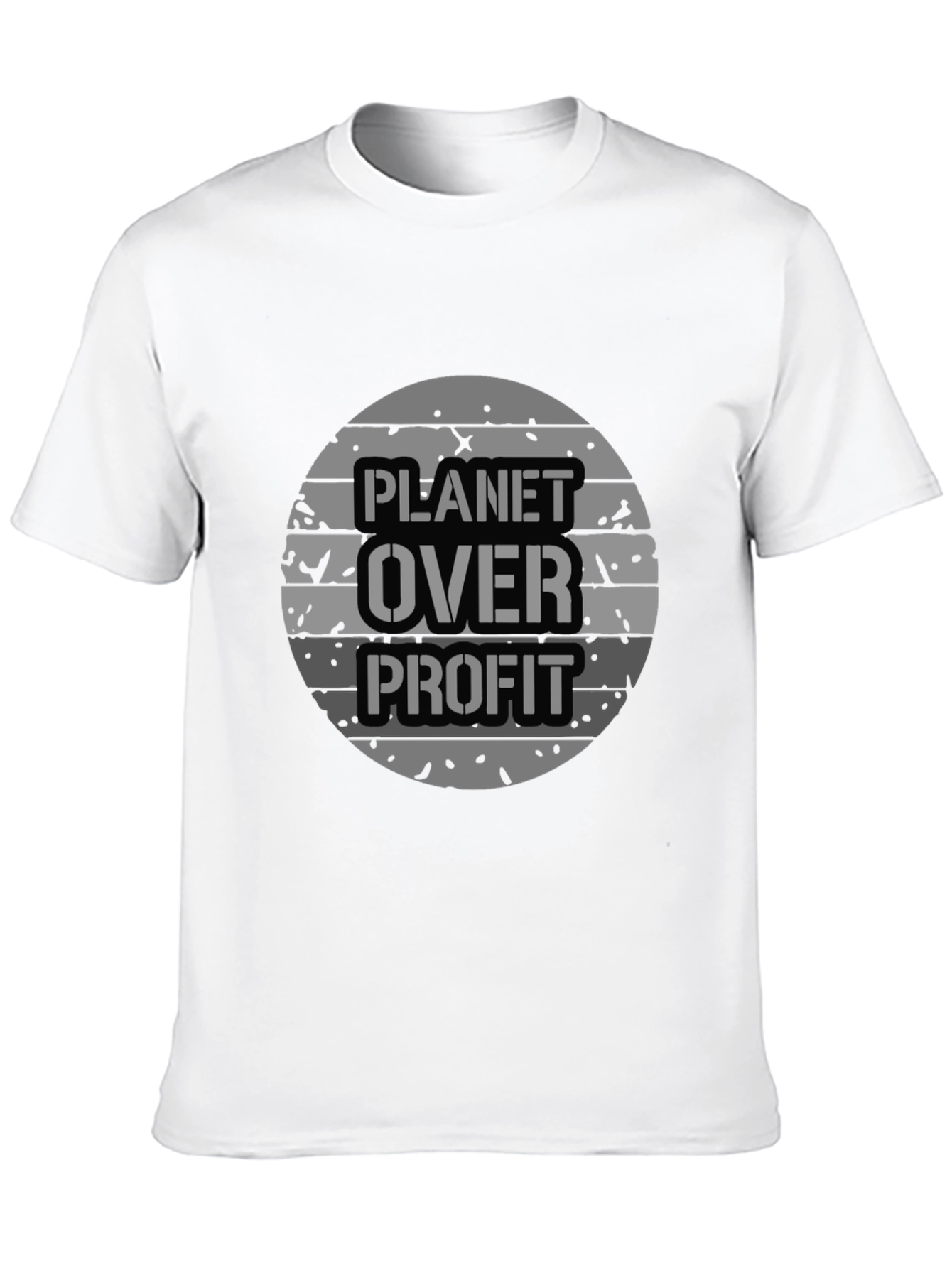 Planet Over Profit Graphic Tee - Eco-Conscious Apparel