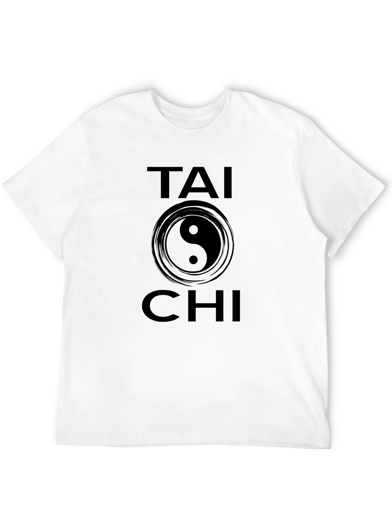 Tai Chi Yin Yang Graphic Tee - Black