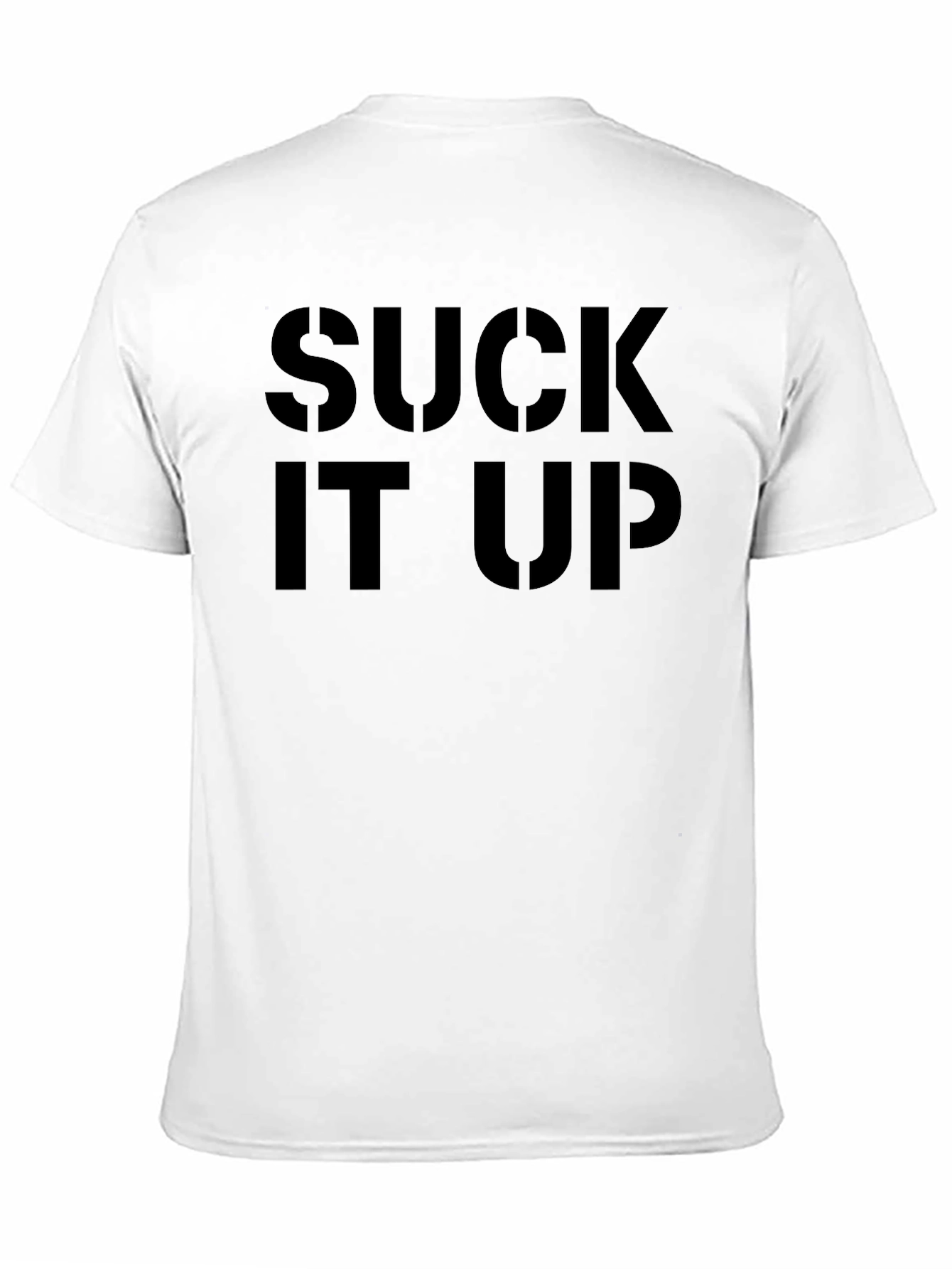 Suck It Up Black Graphic Tee