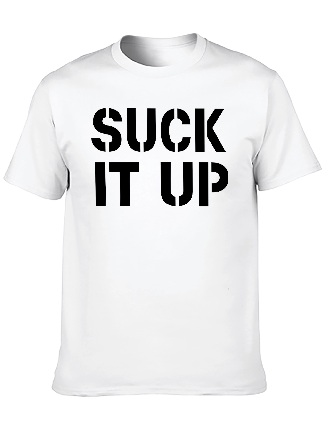 Suck It Up Black Graphic Tee