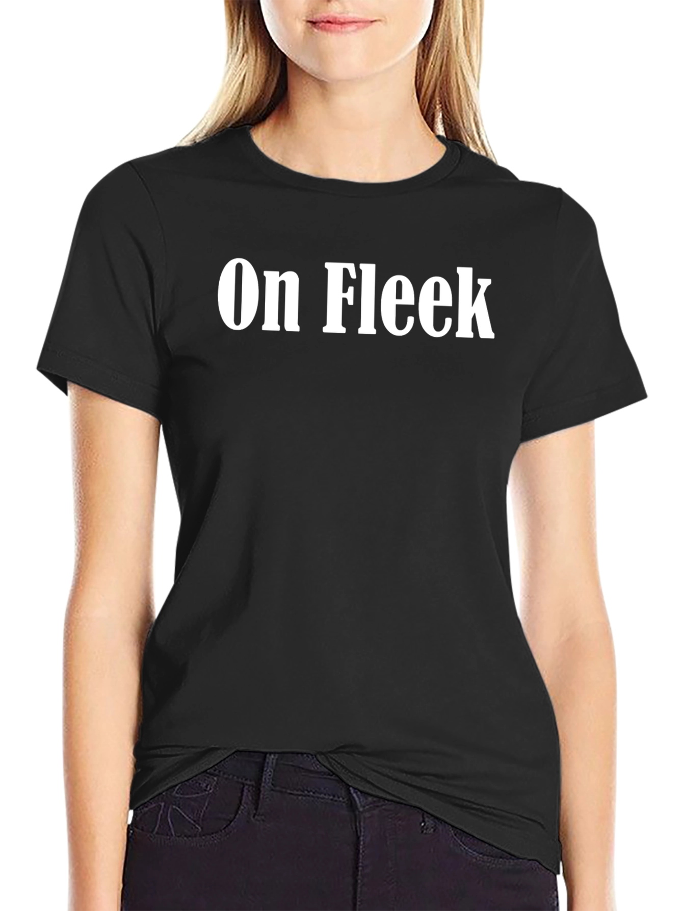 On Fleek Black Graphic Tee
