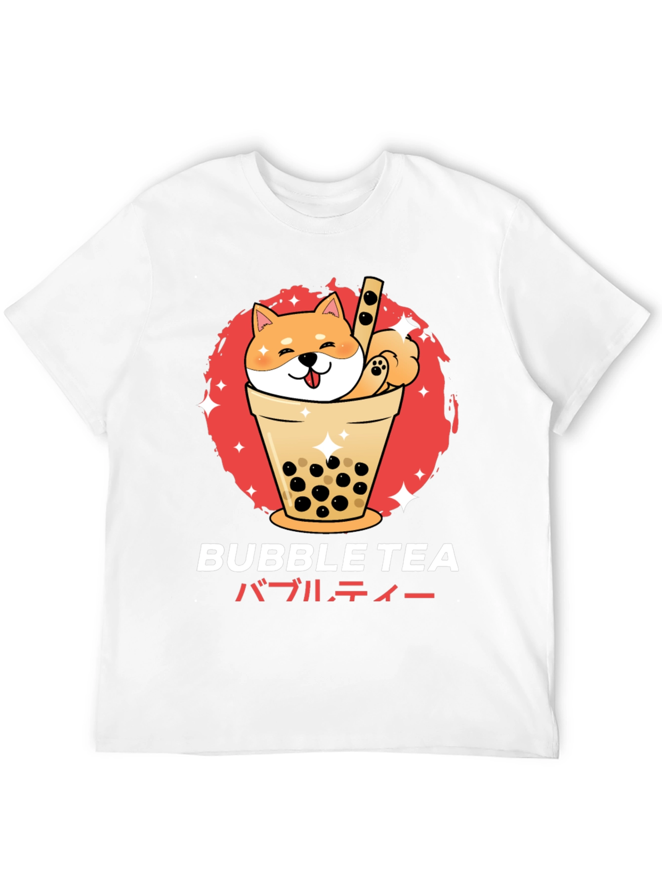 Bubble Tea Shiba Inu Graphic T-Shirt