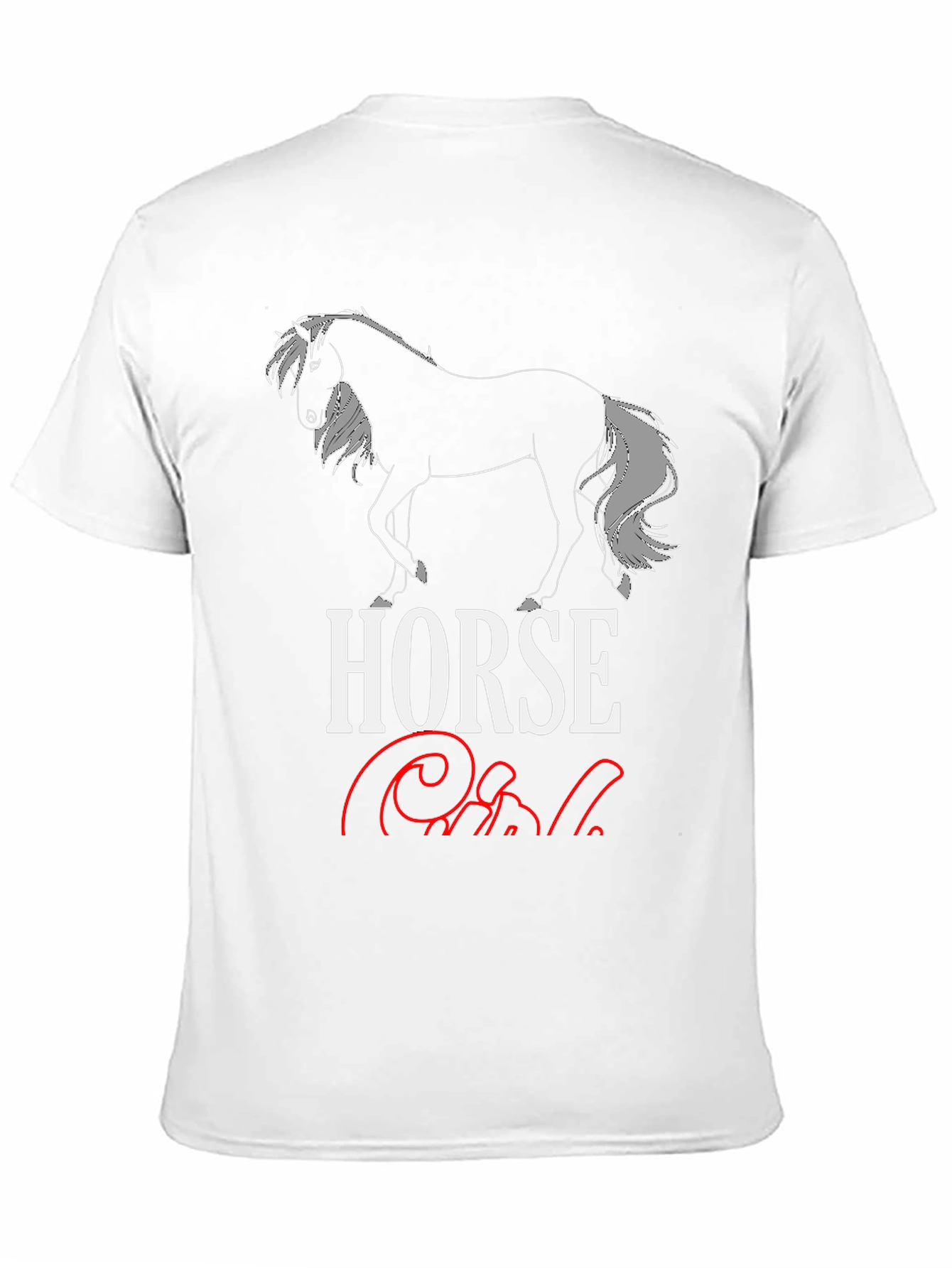 Horse Girl Graphic T-Shirt - Black