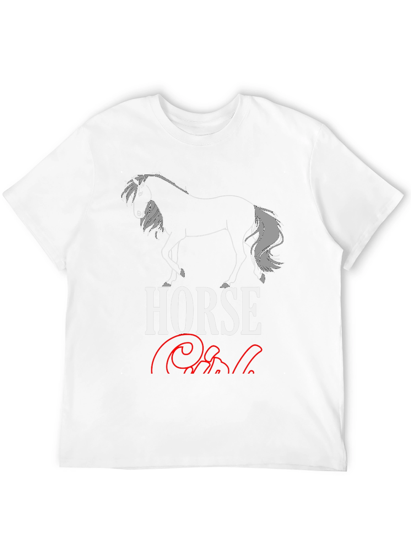 Horse Girl Graphic T-Shirt - Black
