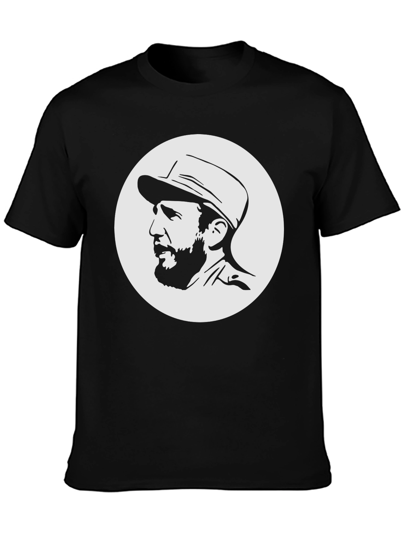 Castro Portrait Black T-Shirt