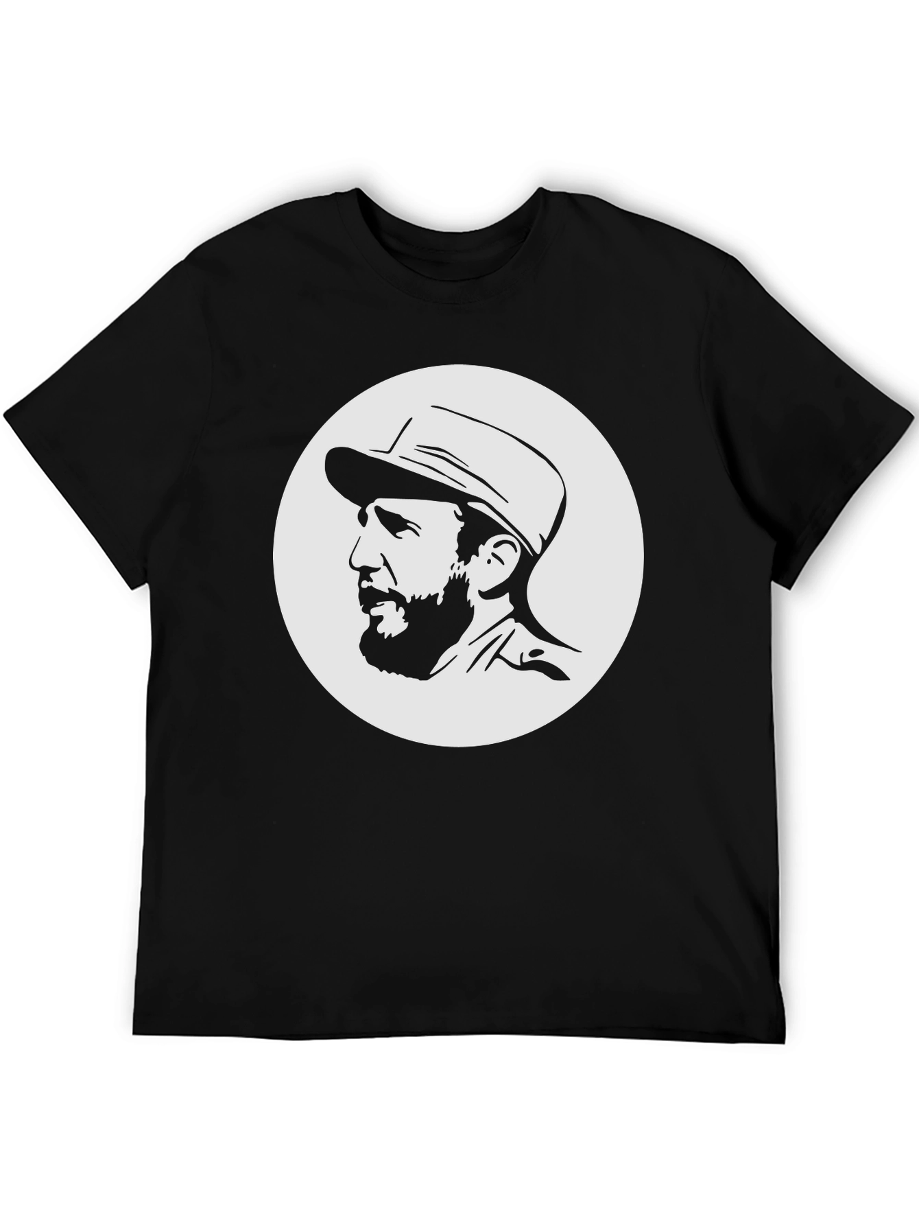 Castro Portrait Black T-Shirt