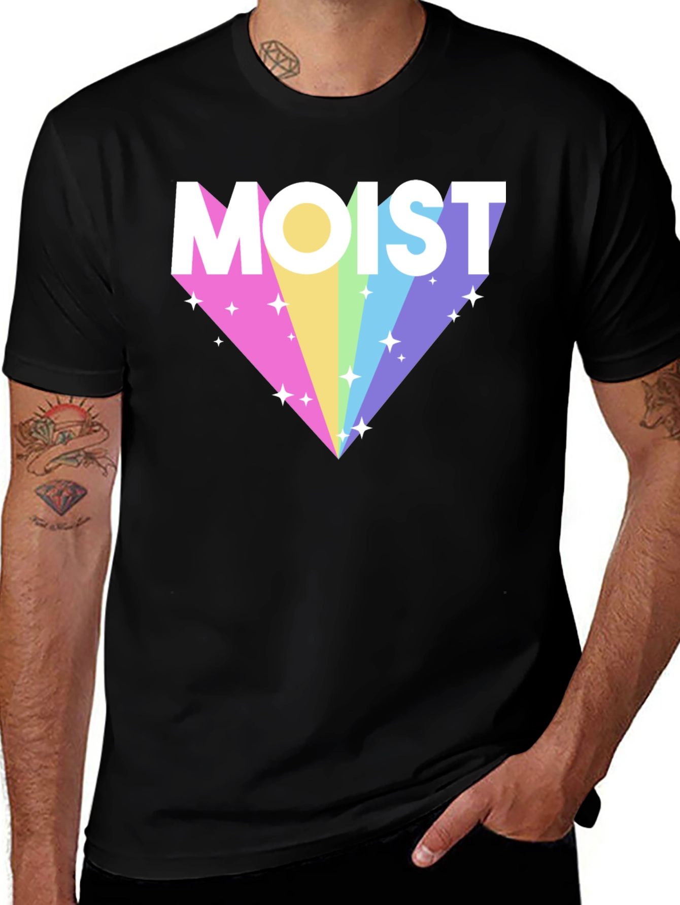 Moist Rainbow Diamond T-Shirt