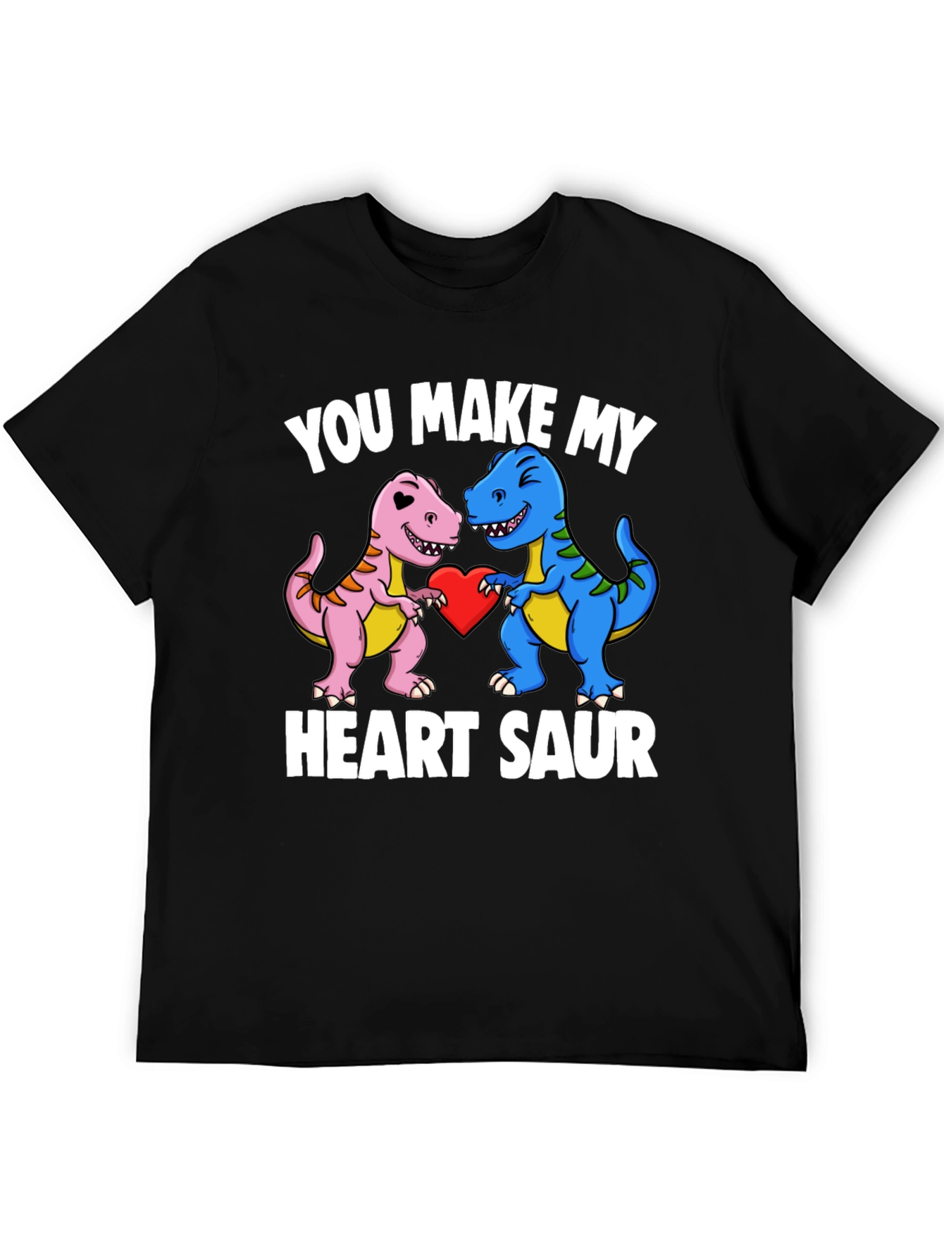 Heart Saur Valentines Day Dinosaur T-Shirt