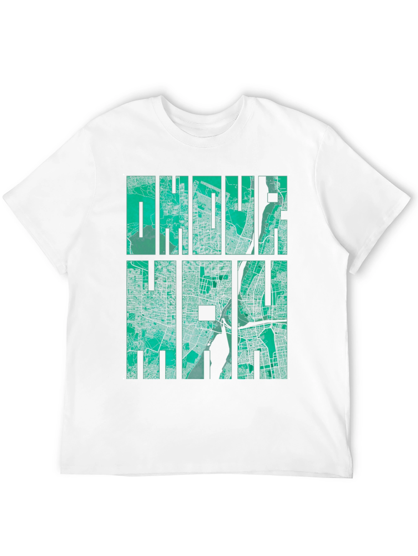 Dhaka Map Graphic Tee - Mens Black T-Shirt