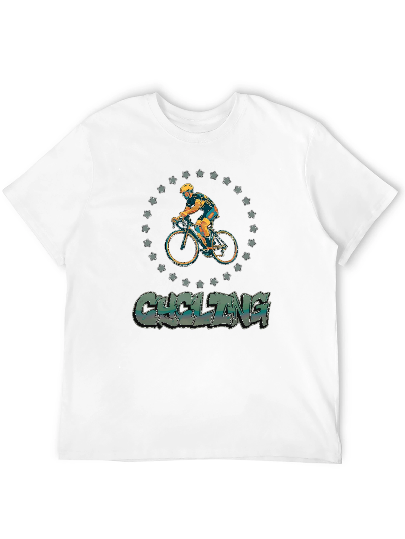 Cycling Graphic Print T-Shirt