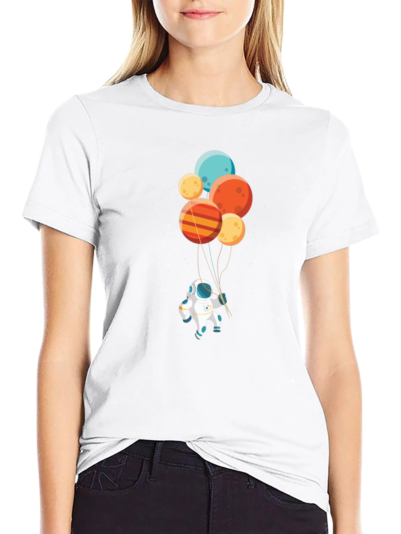 Astronaut Balloons Graphic Tee - Unisex