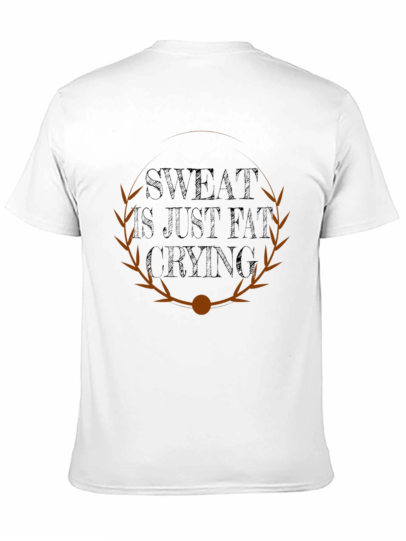 Sweat Is Just Fat Crying Graphic T-Shirt
