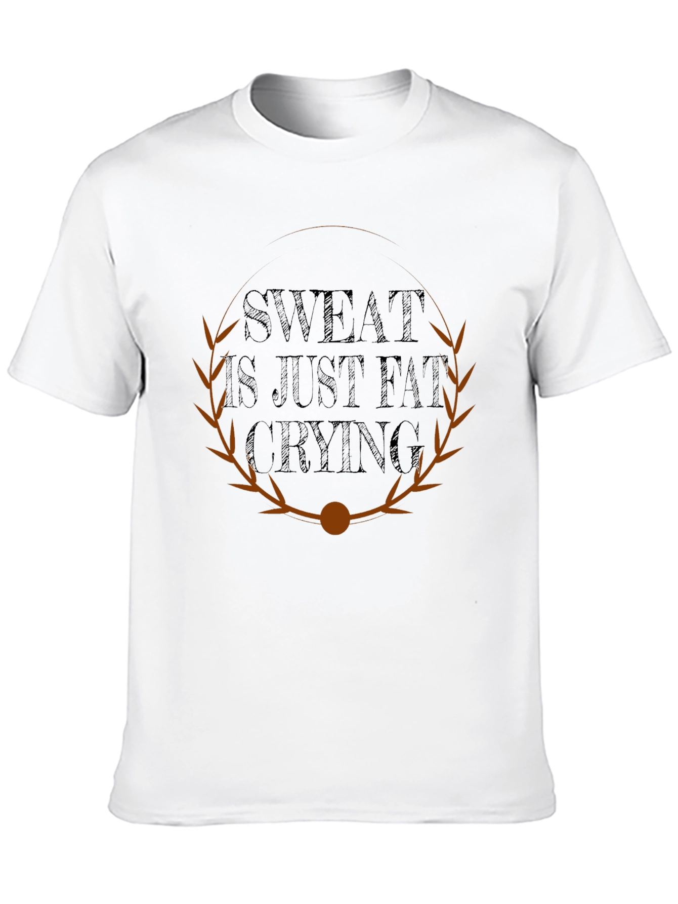 Sweat Is Just Fat Crying Graphic T-Shirt