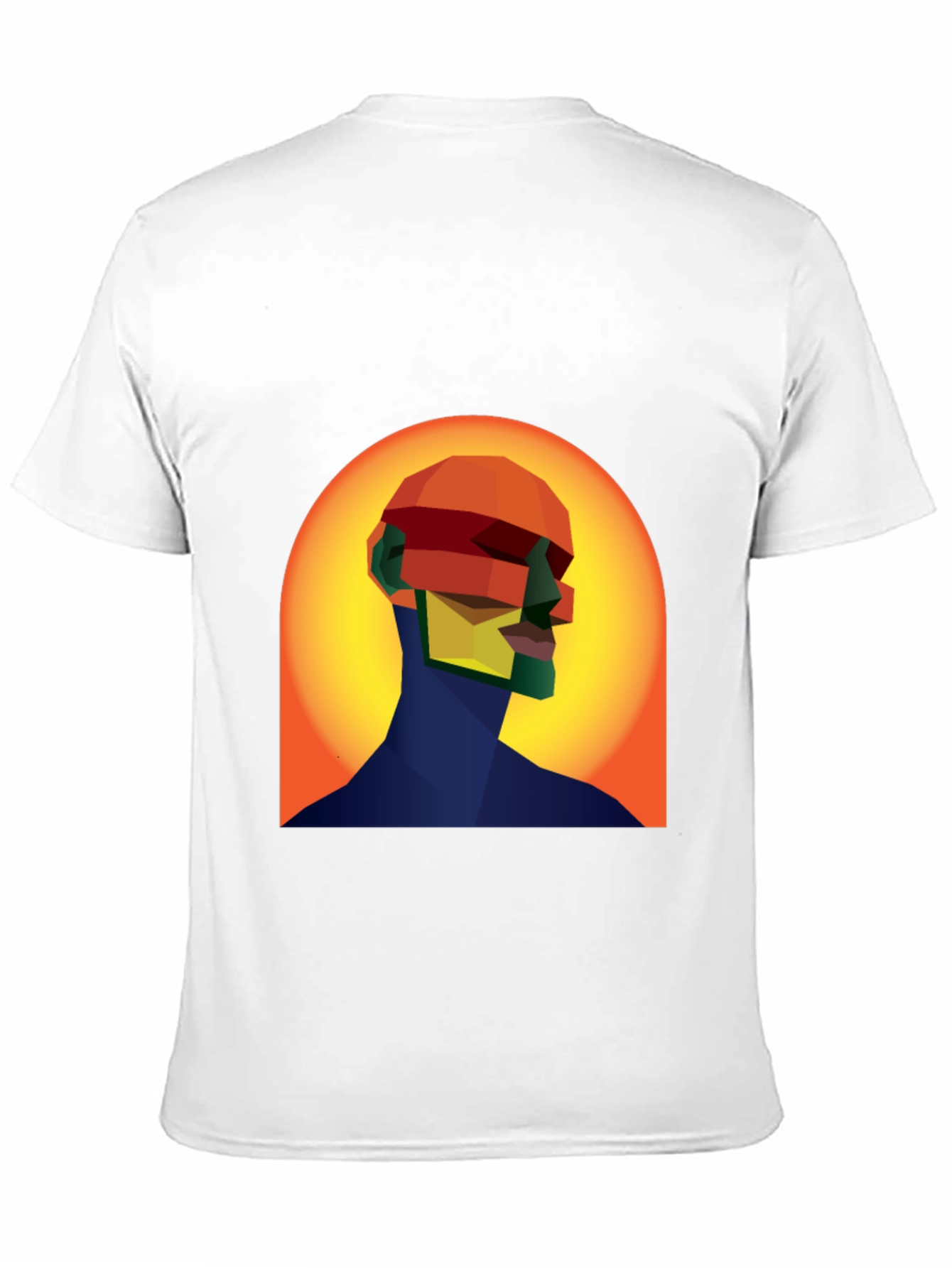 Abstract Geometric Head T-Shirt - Modern Art Tee
