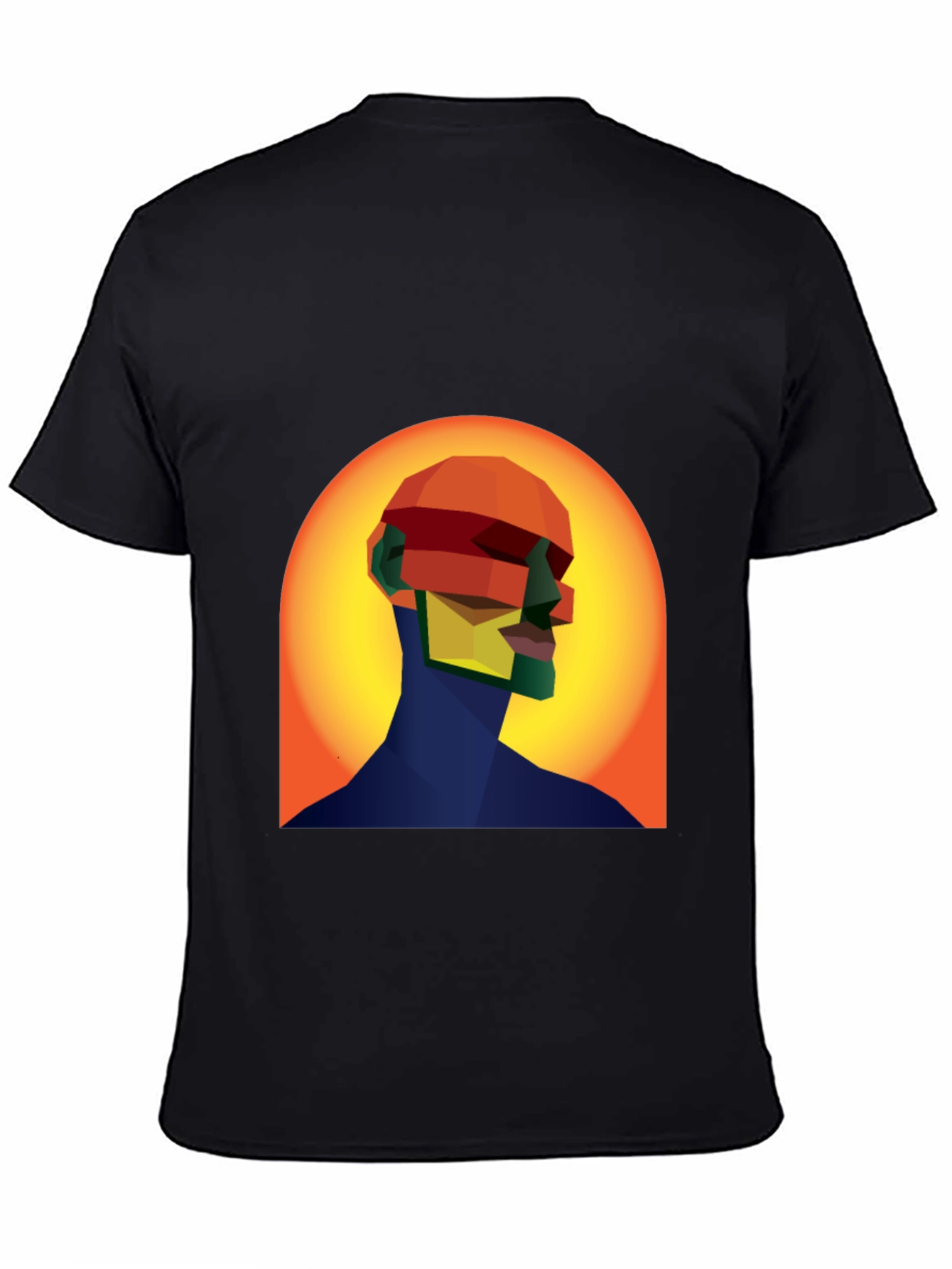 Abstract Geometric Head T-Shirt - Modern Art Tee