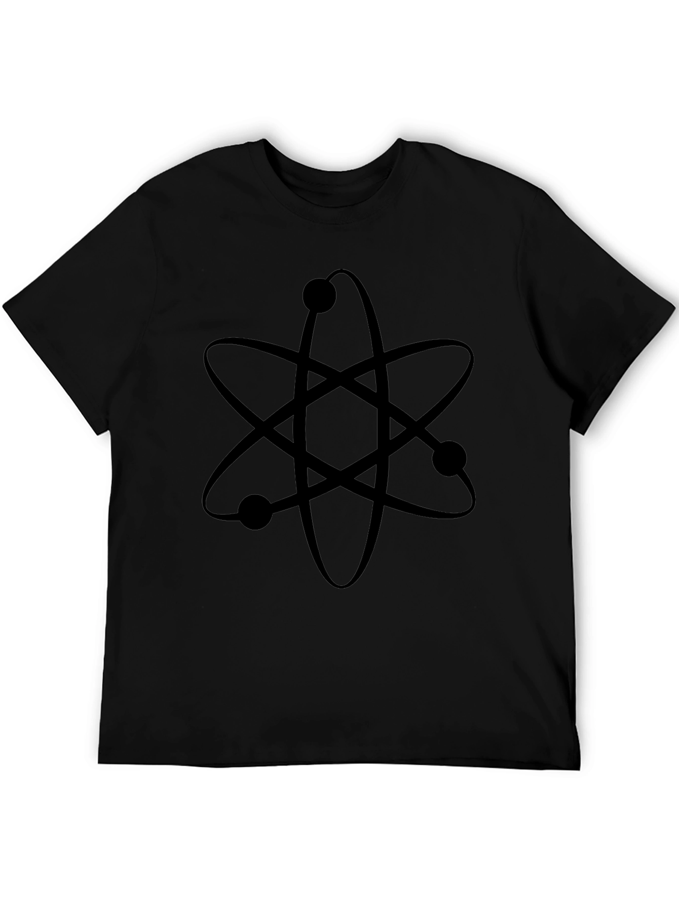 Science Atom Black T-Shirt