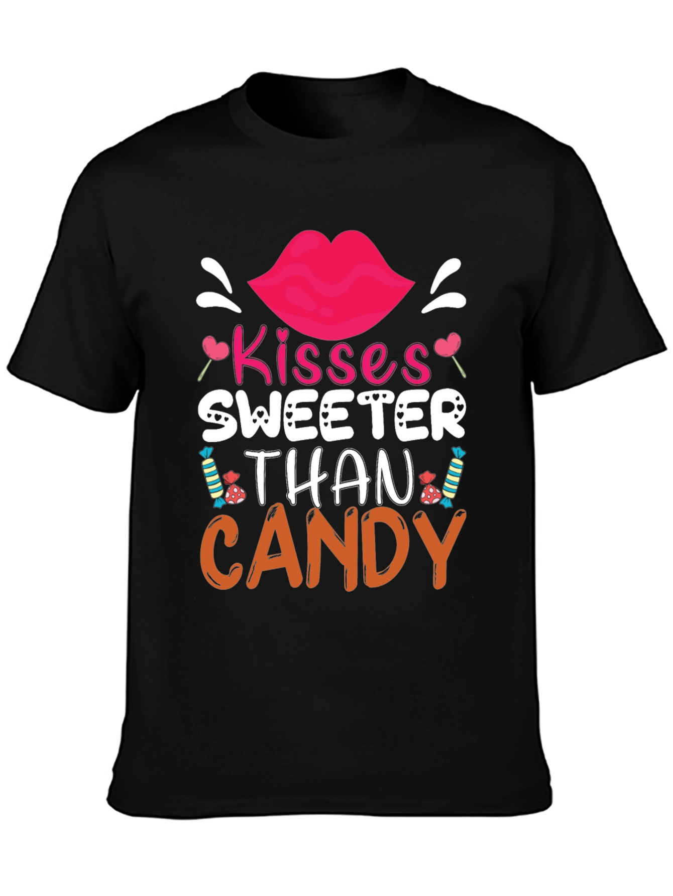 Kisses Sweeter Than Candy Valentines Day T-Shirt