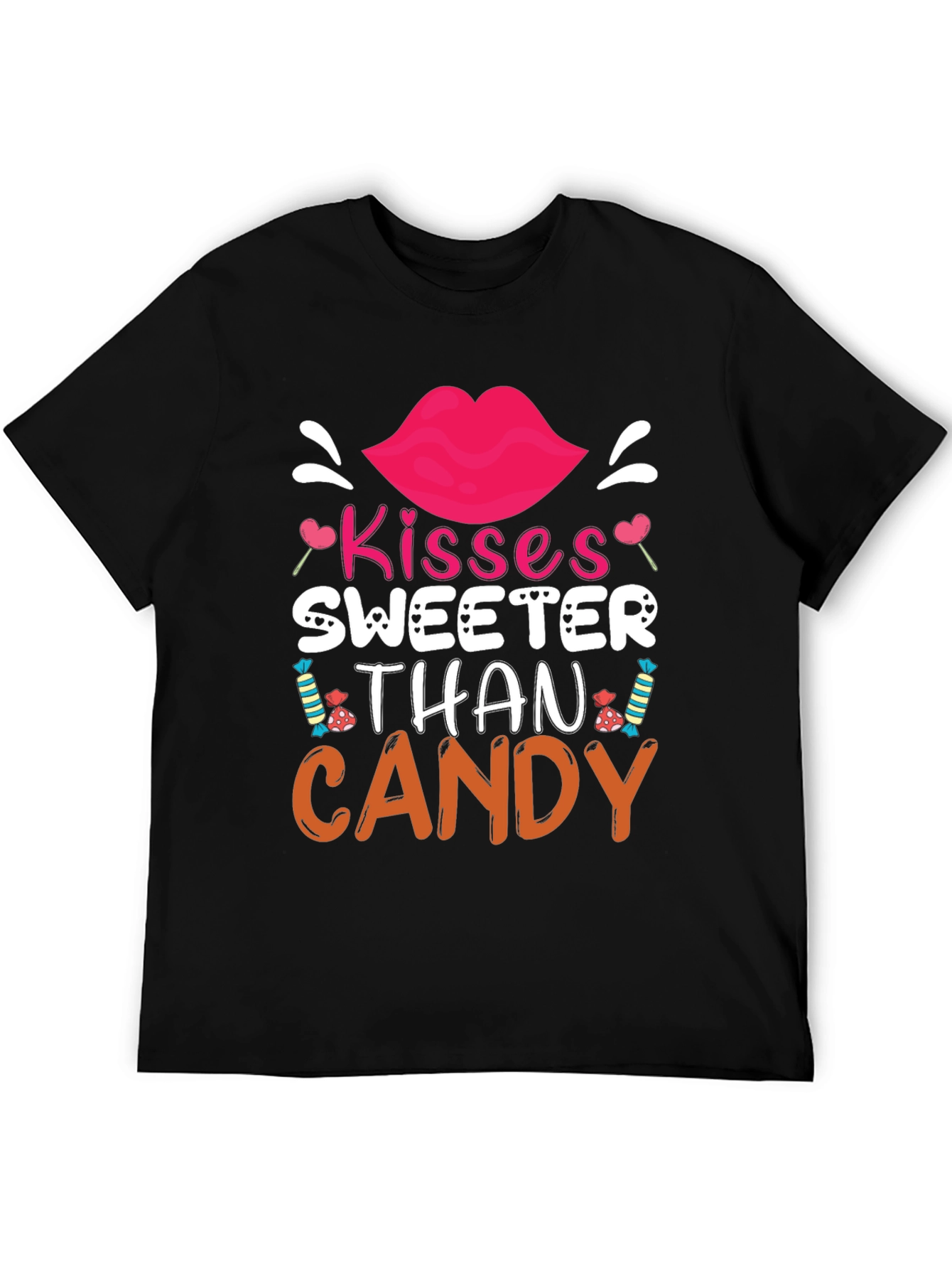 Kisses Sweeter Than Candy Valentines Day T-Shirt