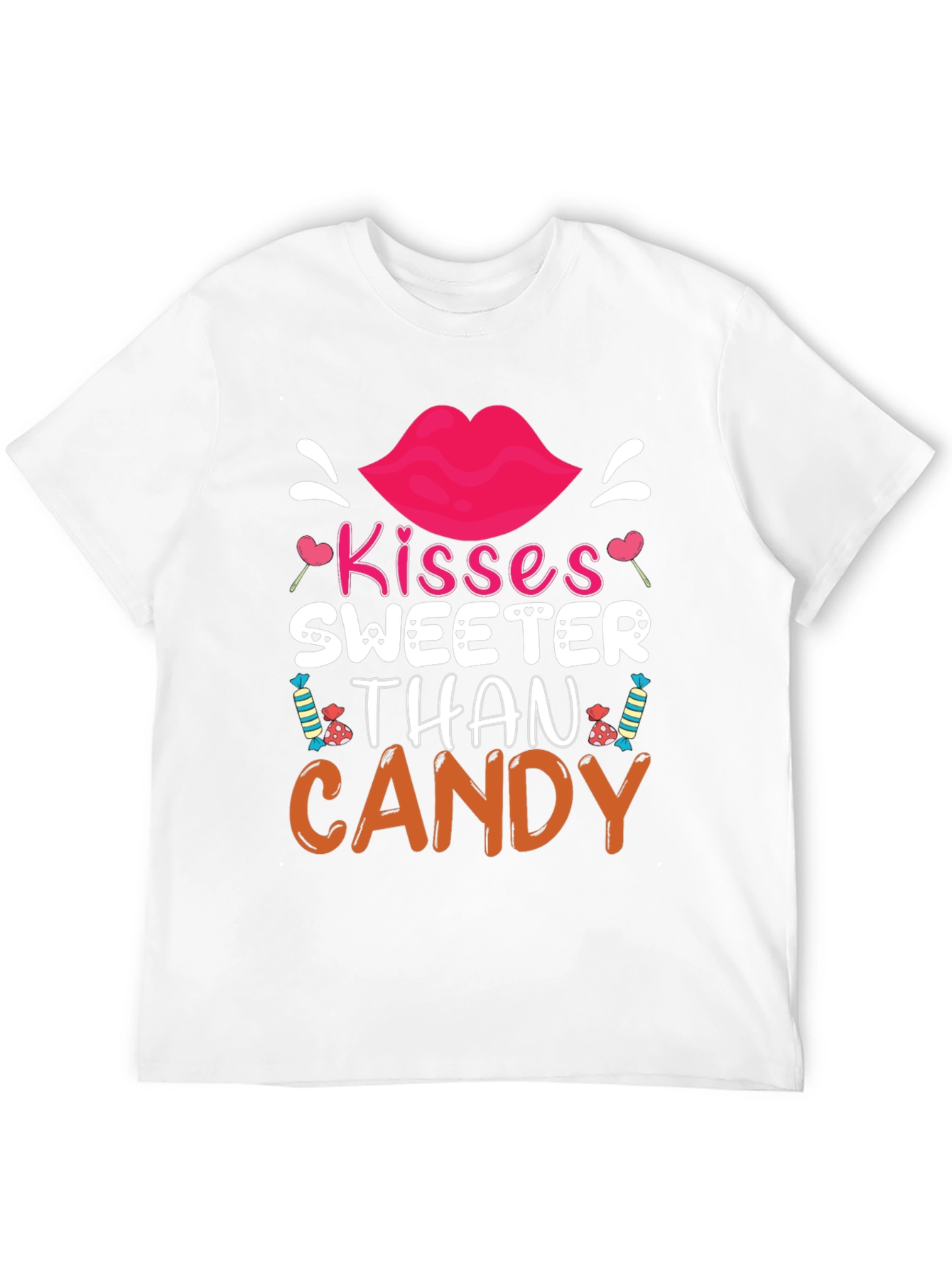 Kisses Sweeter Than Candy Valentines Day T-Shirt