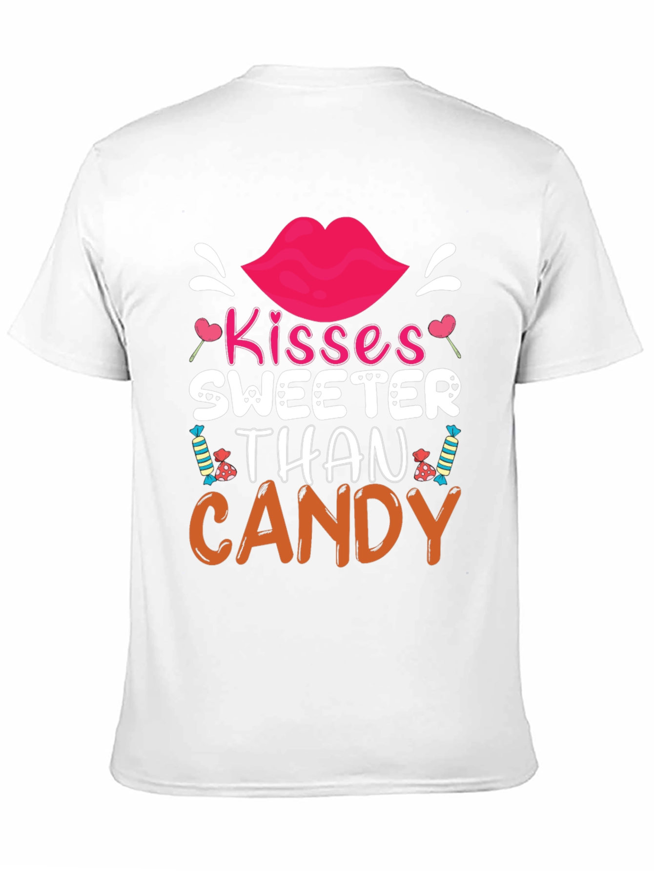 Kisses Sweeter Than Candy Valentines Day T-Shirt