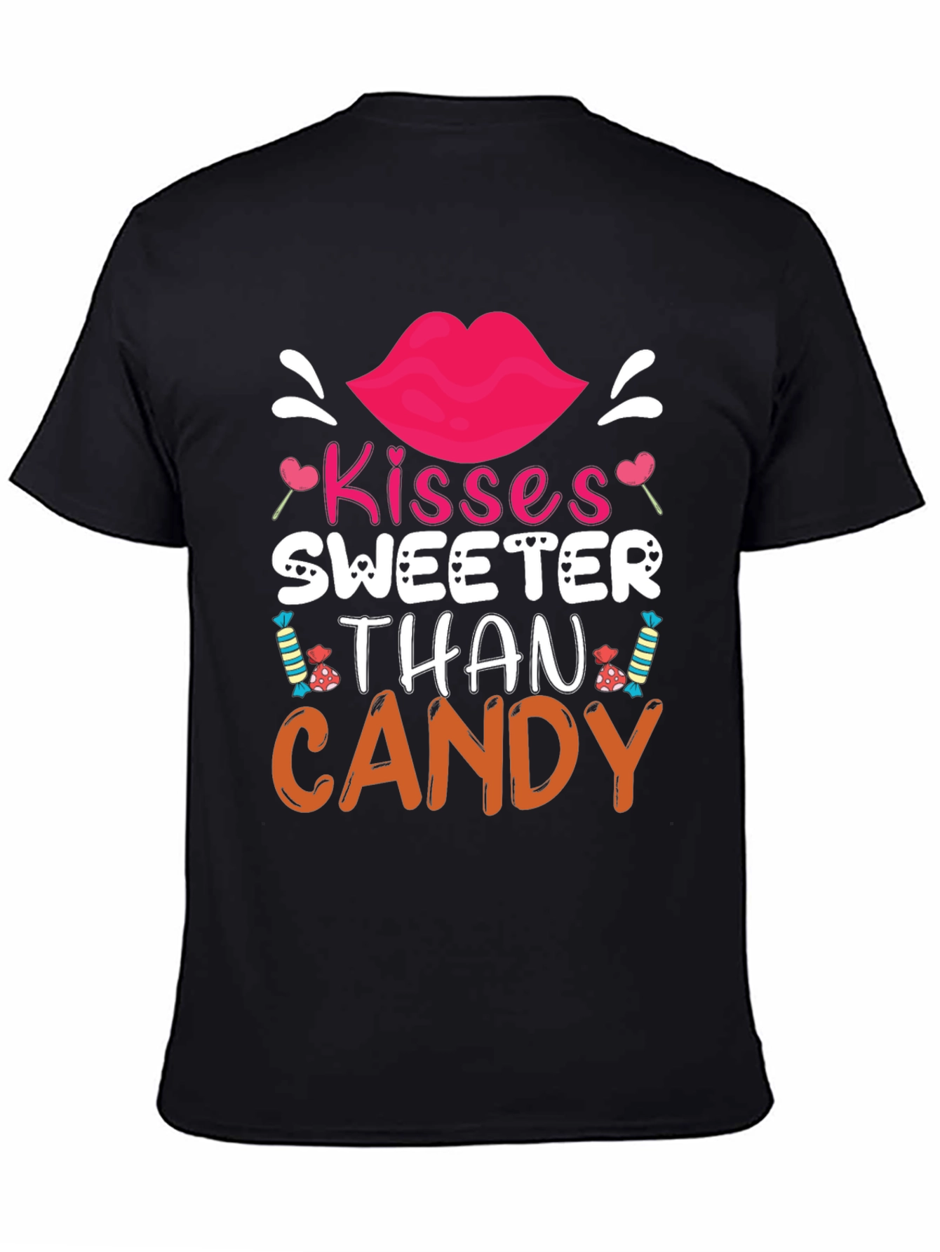 Kisses Sweeter Than Candy Valentines Day T-Shirt