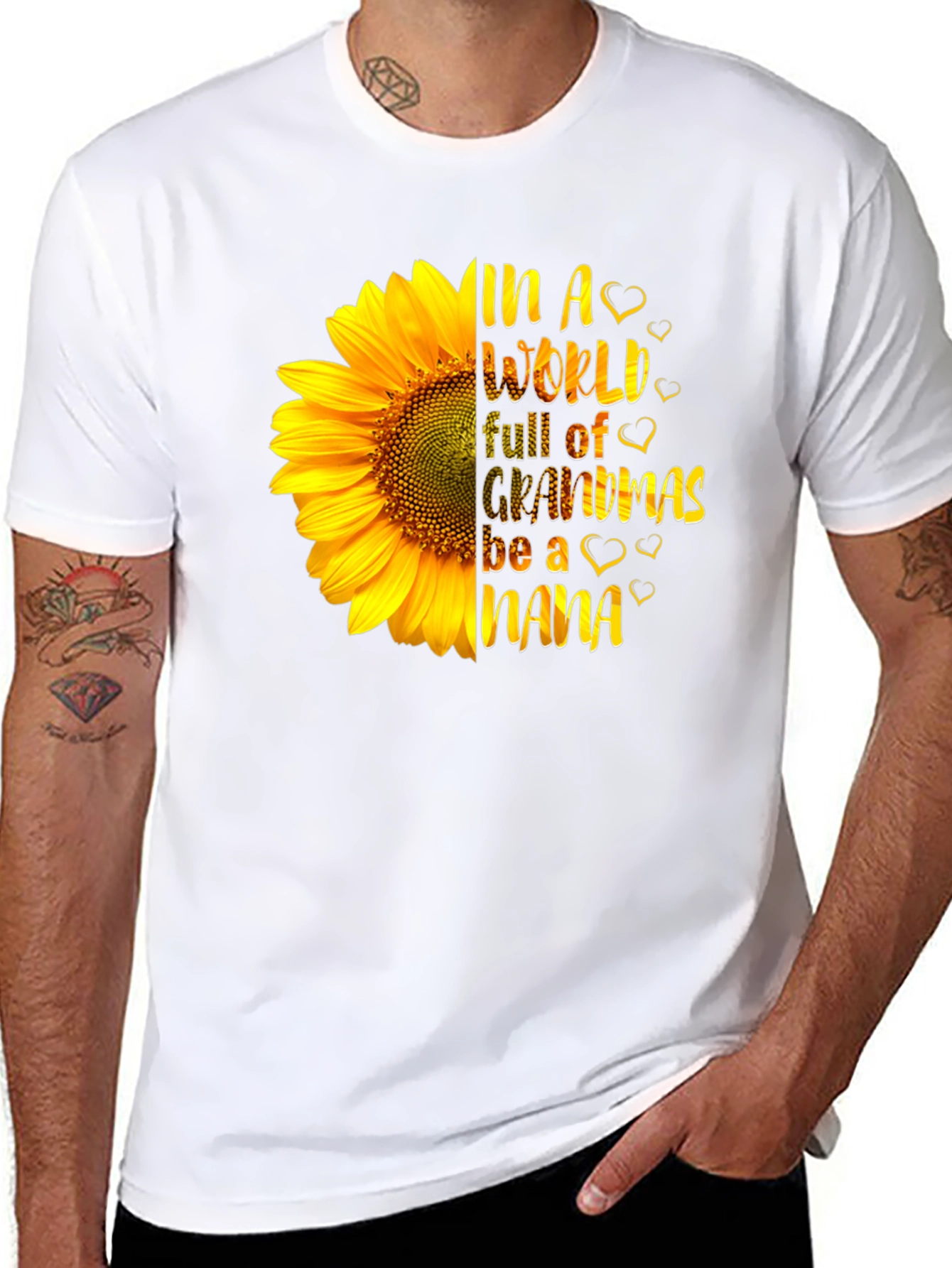 Sunflower Nana T-Shirt - Grandmas Gift