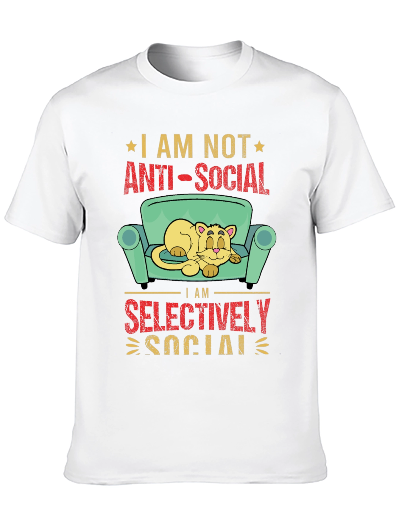 Anti-Social Cat Lover Graphic Tee